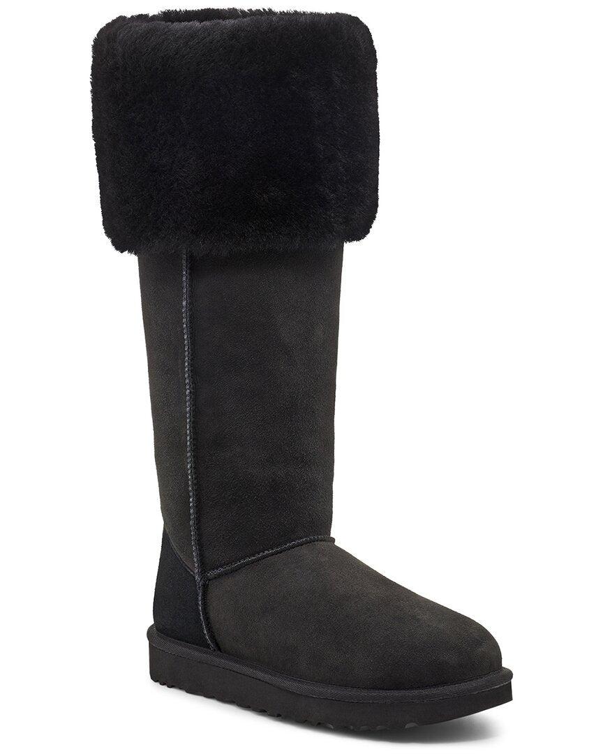 UGG Over The Knee Bailey Button Boot in Black | Lyst