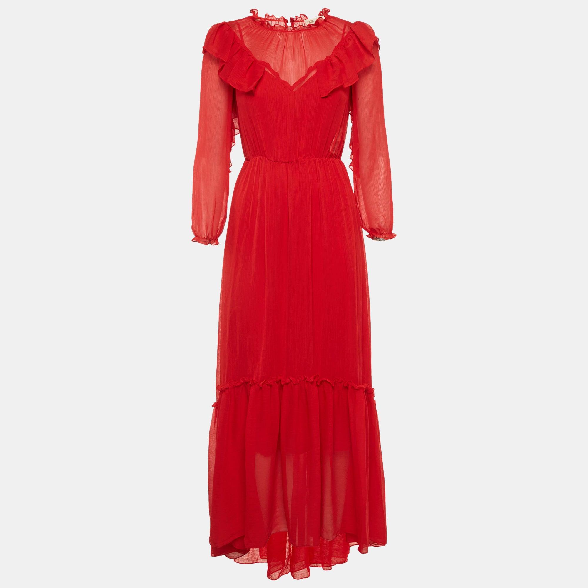 strapless open back dress Red Fairytale Ending Lace Maxi Dress main image 0