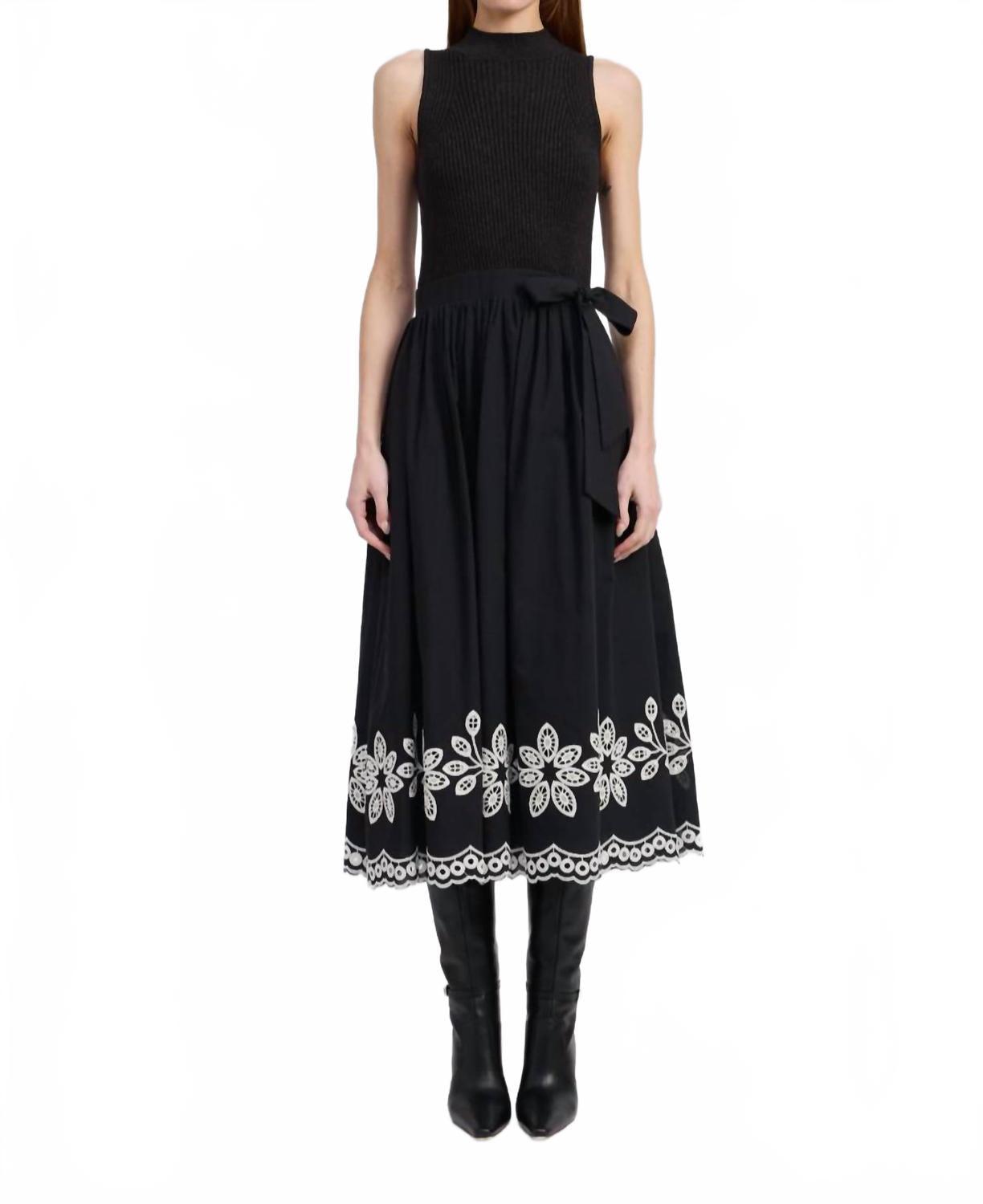 knee length dresses for ladies Poplin Midi Dress main image 0