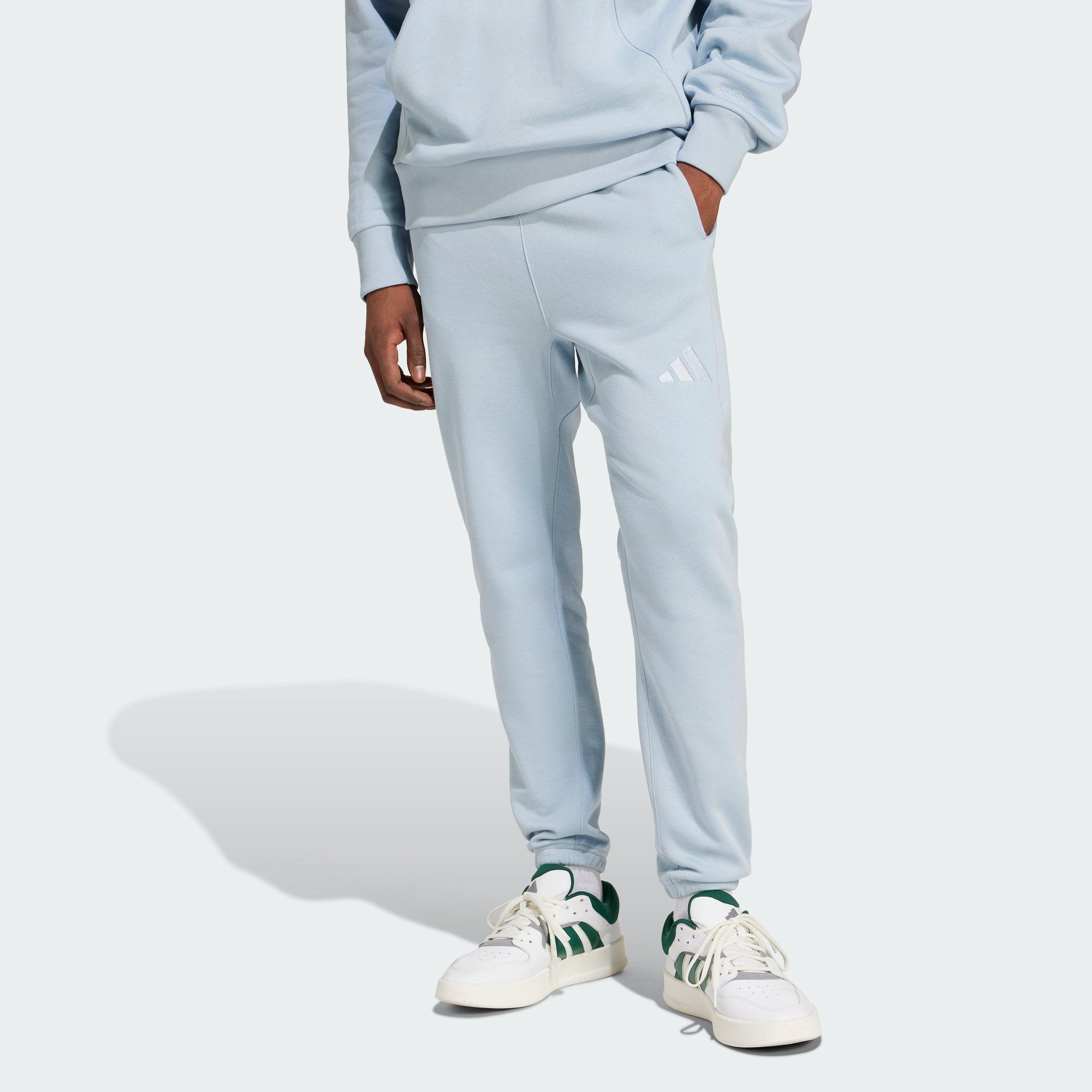 Ash blue adidas pants deals