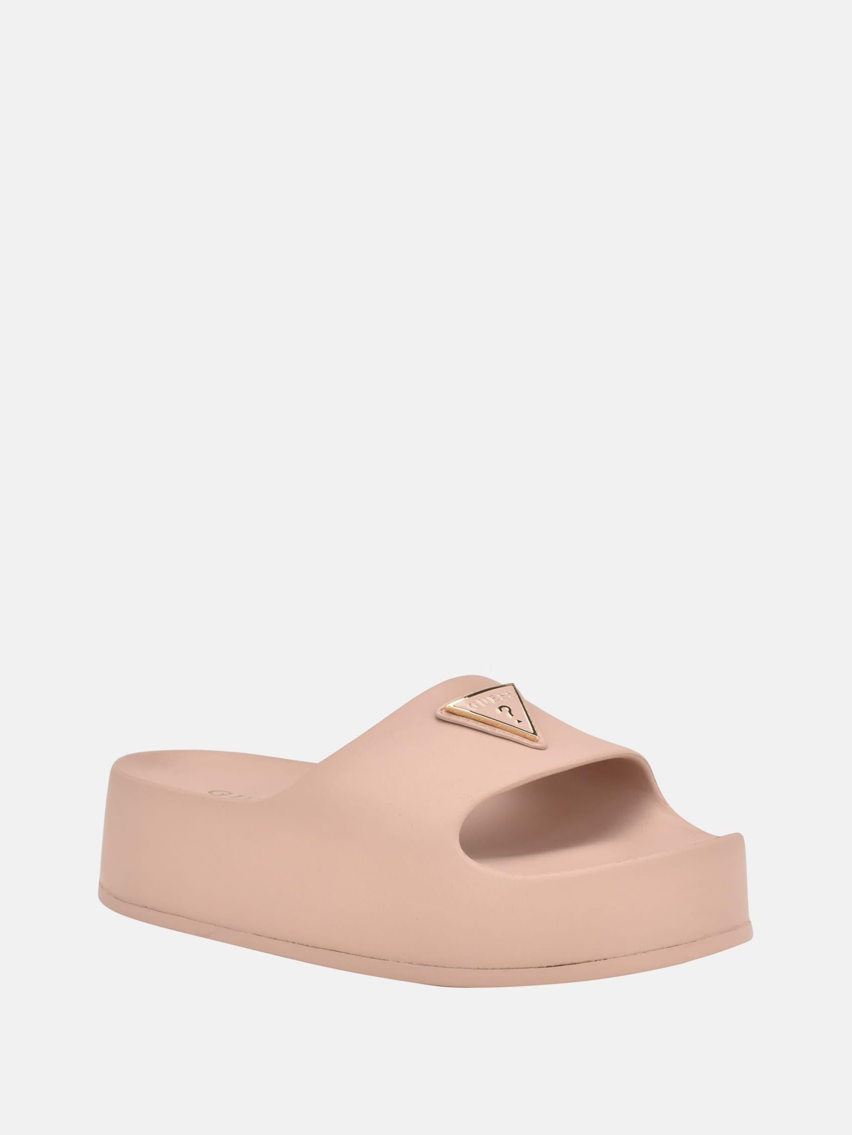 Guess Factory Plats Platform Pool Slides in Pink | Lyst