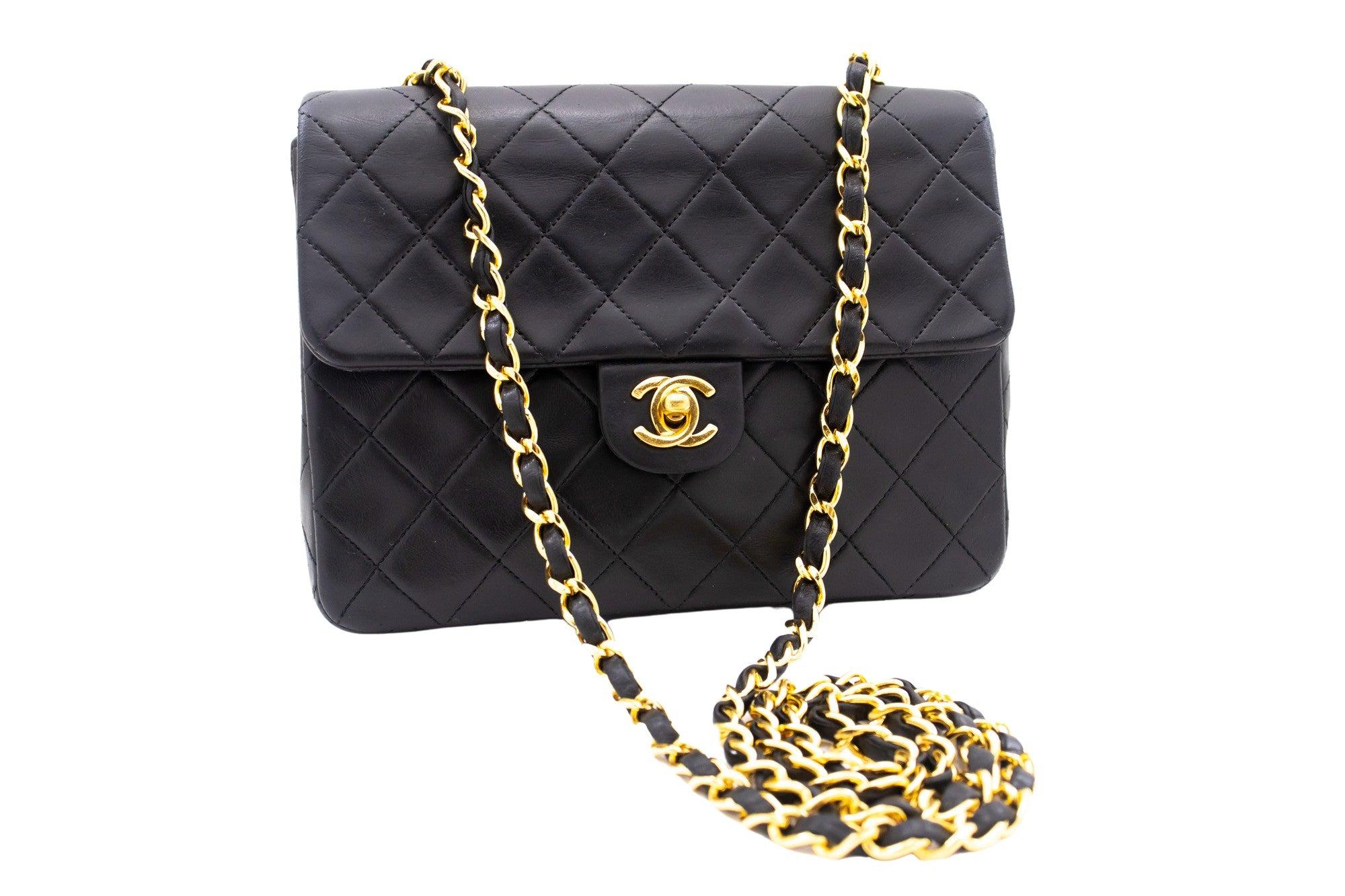 Chanel Sac À Rabat Leather Shoulder Bag (pre-owned) in Black | Lyst