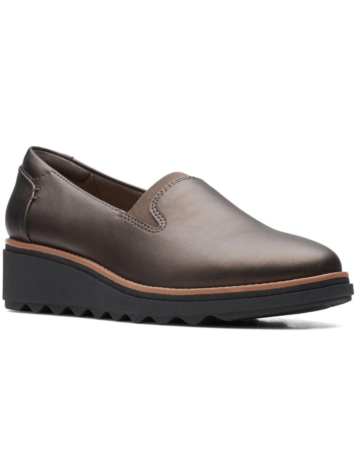 Clarks Sharon Dolly Slip On Loafers in Brown | Lyst