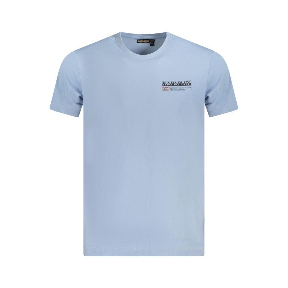 Tシャツ・カットソー NAPAPIJRI Men T-shirt Blue NP0A4H8D 176 Napapijri Blue Cotton Men's T-Shirt | Amazon.com