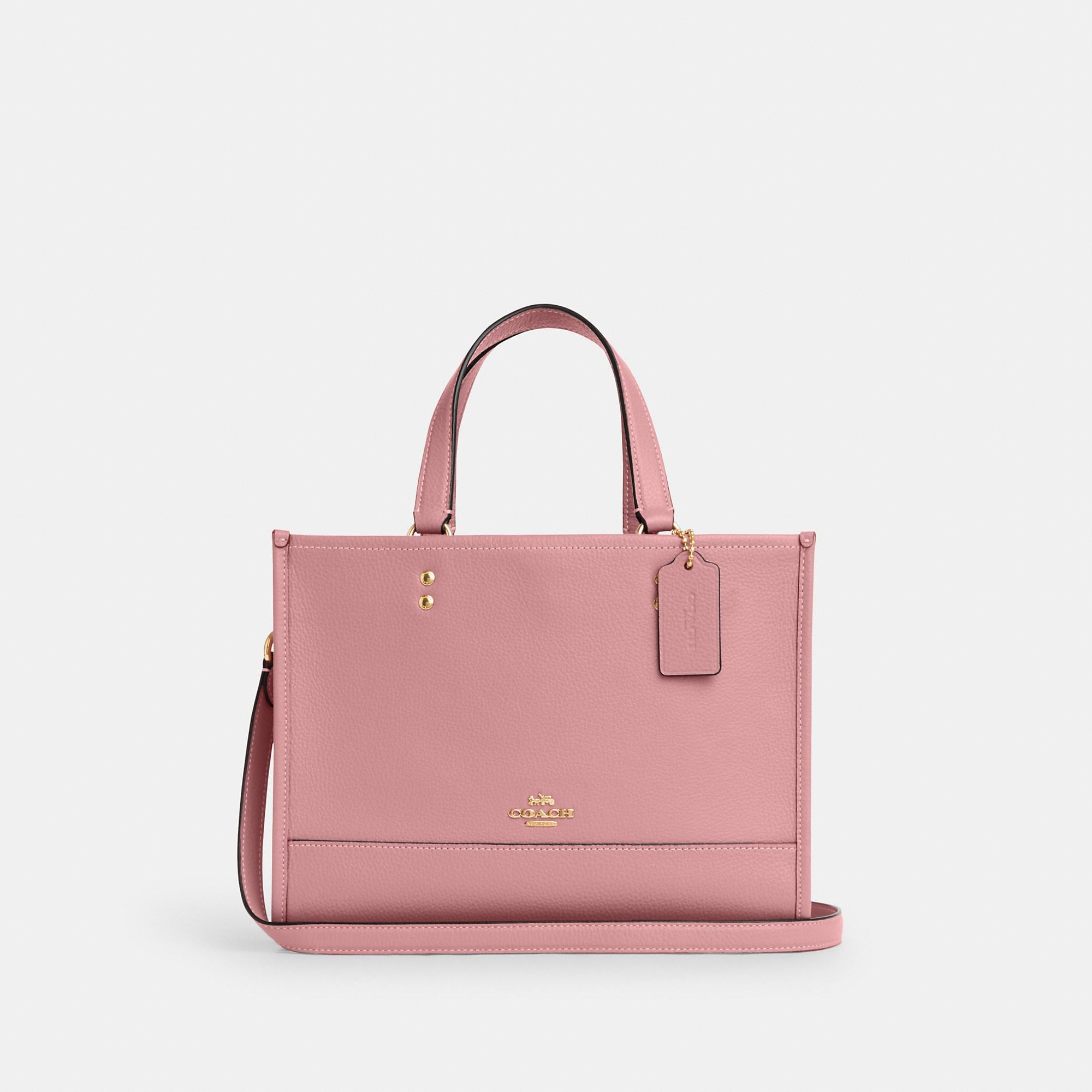 Coach pink tote best sale