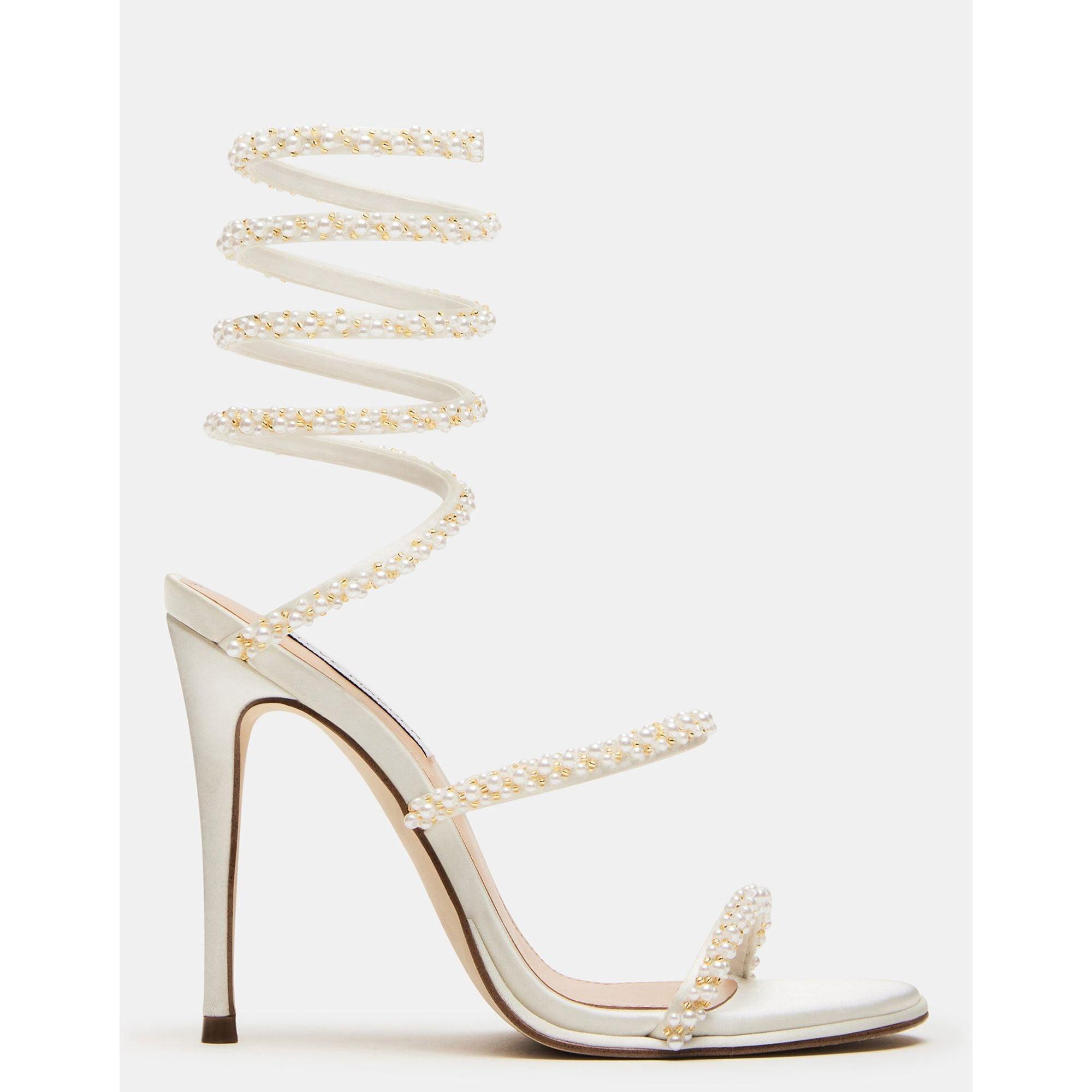 ★Steve Madden★新作★大人気★EXOTICA PEARL WHITE★サンダル Steve Madden Exotica Pearl in White | Lyst