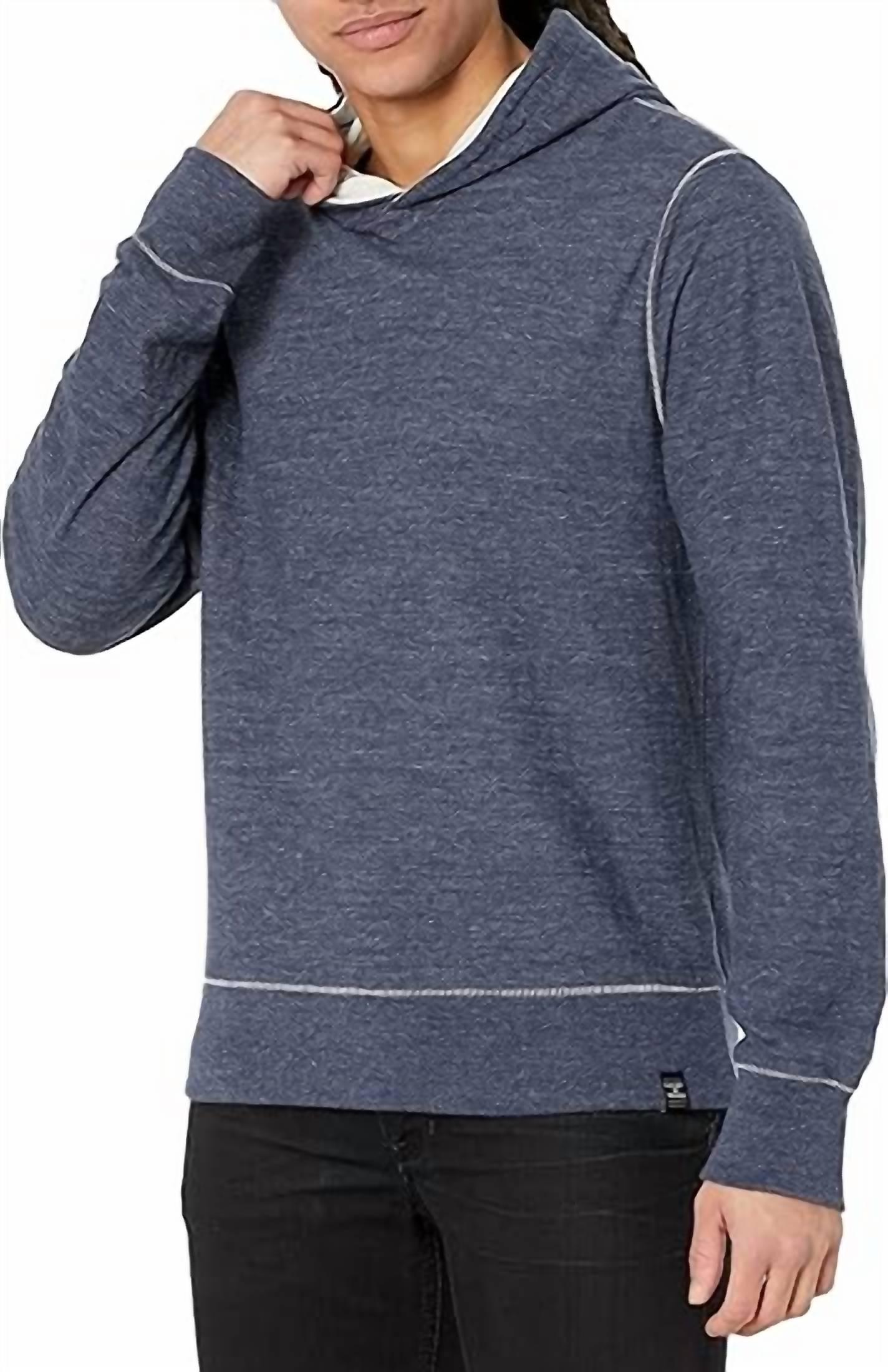 Lucky Brand Duofold Hoodie In Navy in Blue for Men