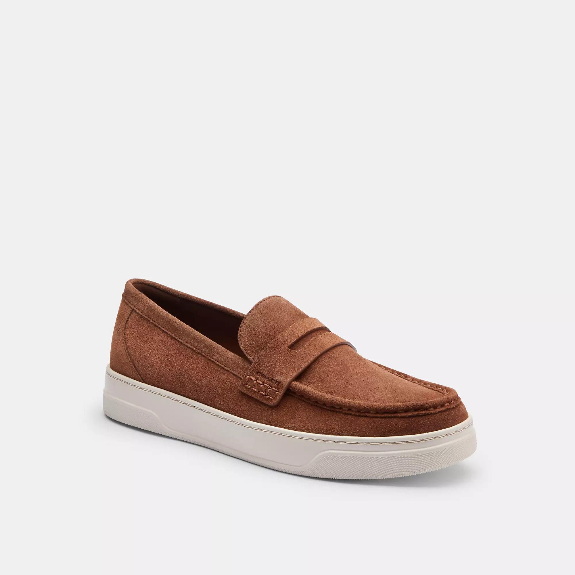 Coach Brown Suede Mocassin‎ Driving Loafers Men\'s Slip On Shoes Men main image 2