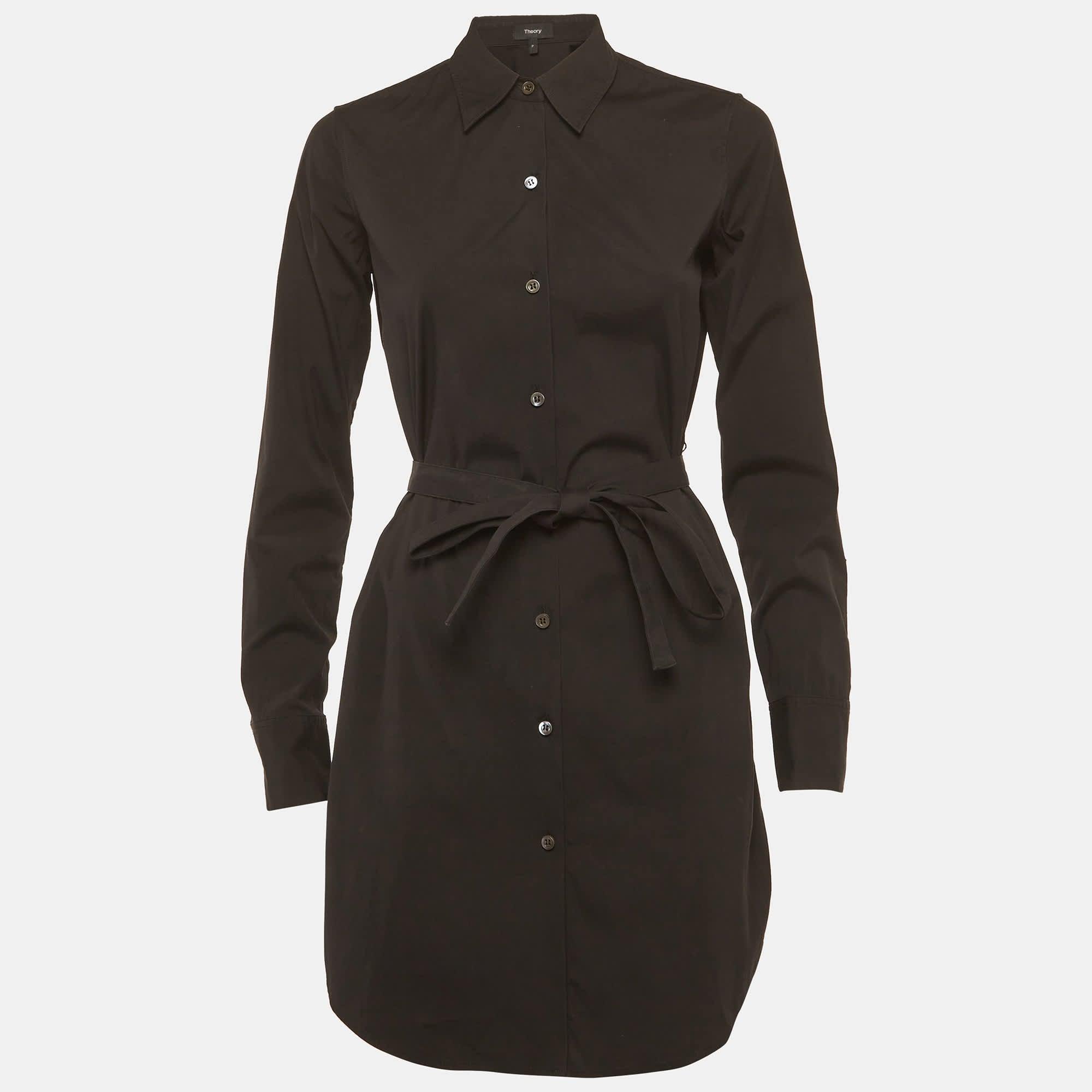 theory long sleeve black dress Theory Causal Black Dress Long sleeve Knee length