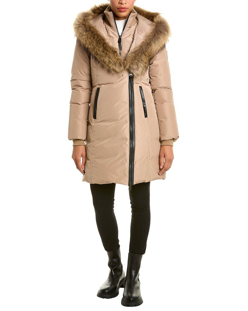 Kay lavish fur trim down deals coat