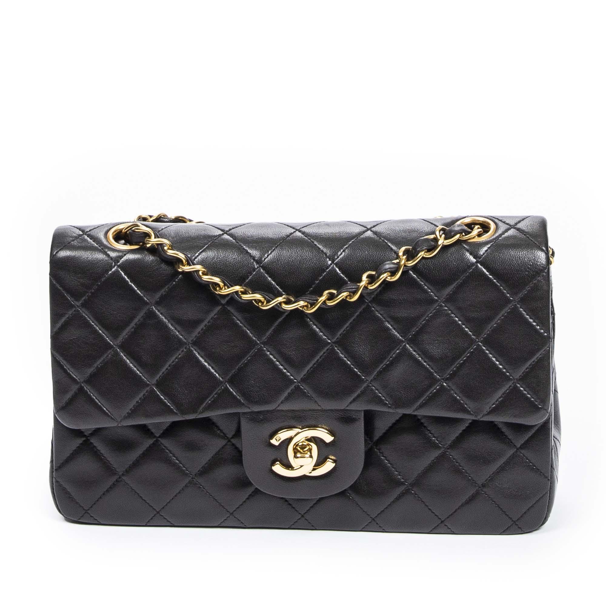 Chanel Classic Double Flap 23 in Black