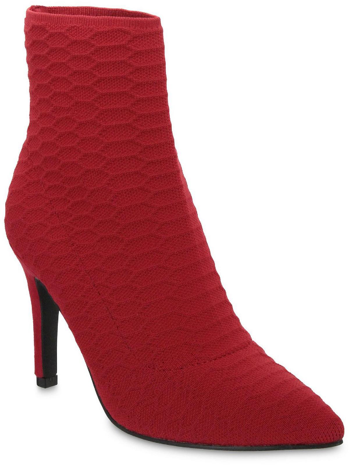 Mia Mckinley Knit Ankle Sock Boot In Red Lyst