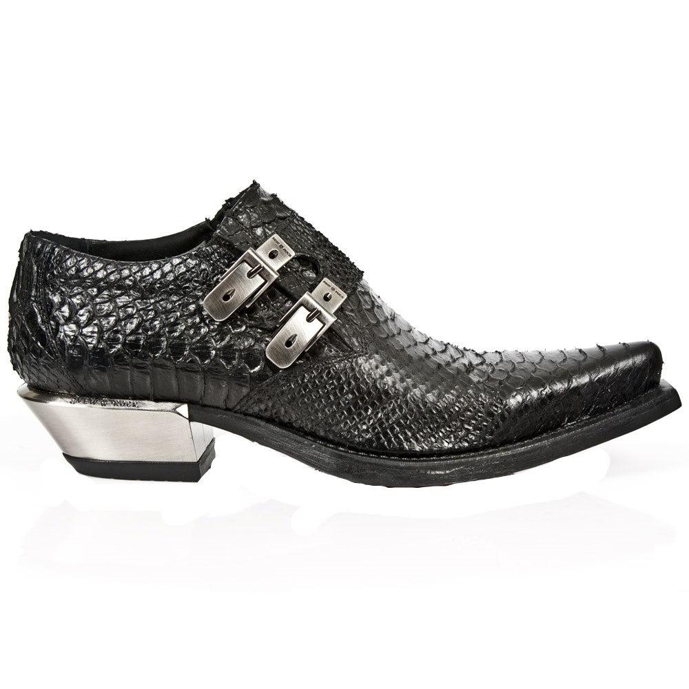 Amazon.com | New Rock 106 S1 Men's Goth Punk Black Metallic