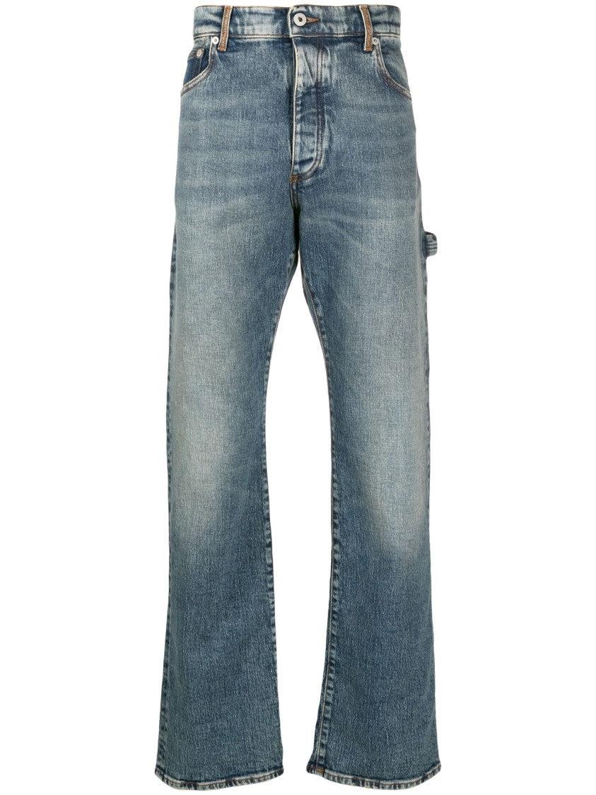 【関税込み】Heron Preston ジーンズ Heron Preston mid-rise Panelled Jeans | Blue | FARFETCH