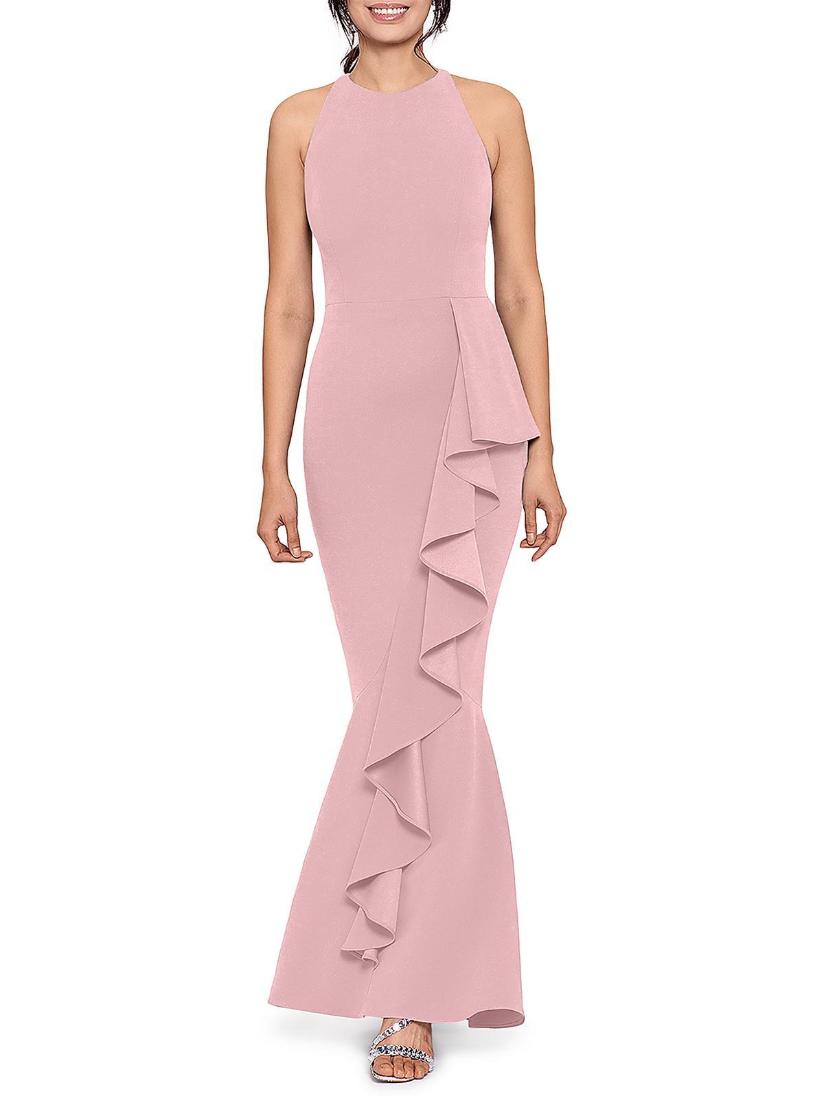 Aqua scuba crepe mermaid gown hotsell