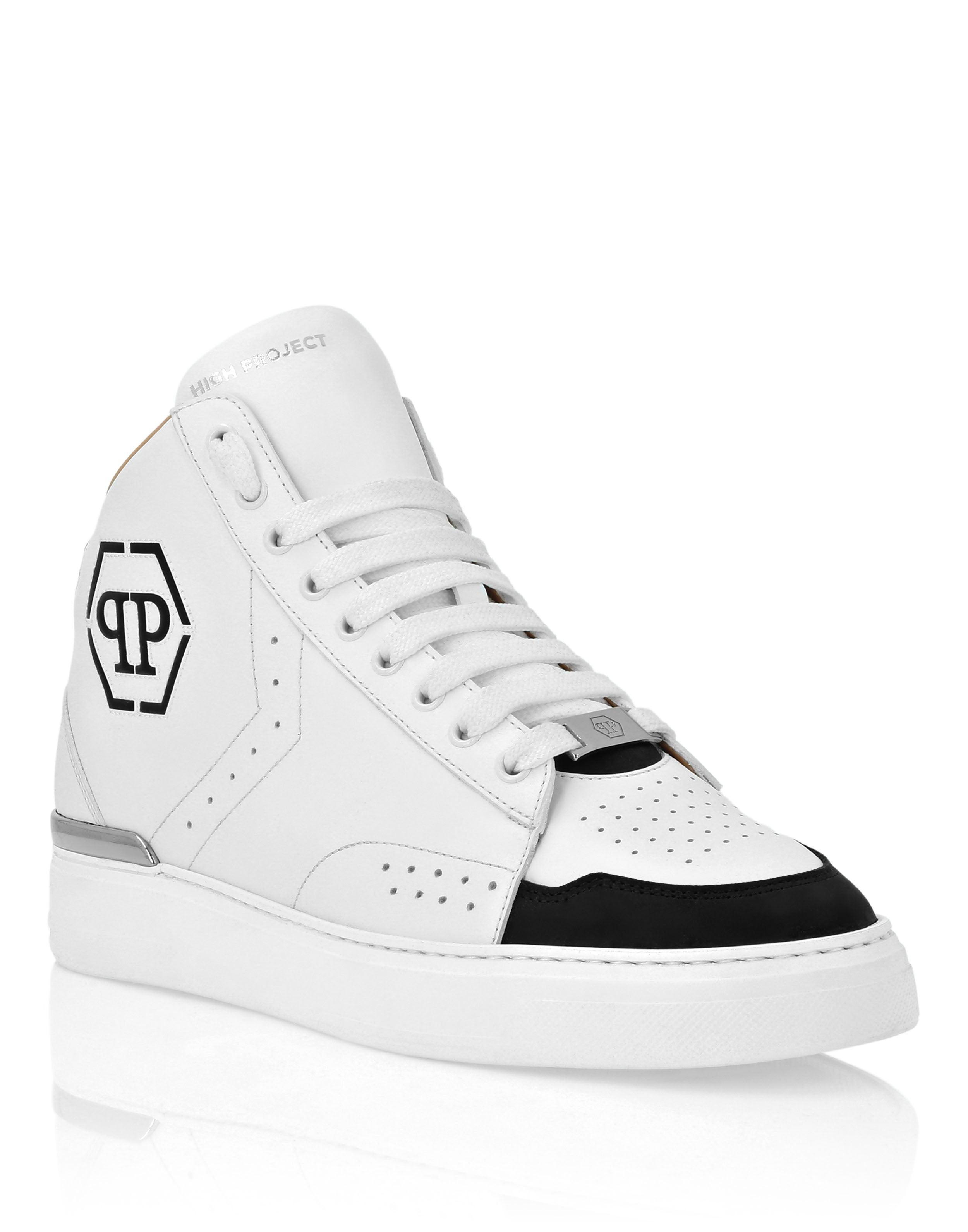 HI-TOP SNEAKERS MONEY KICK$ PYTHON Platinum HEXAGON