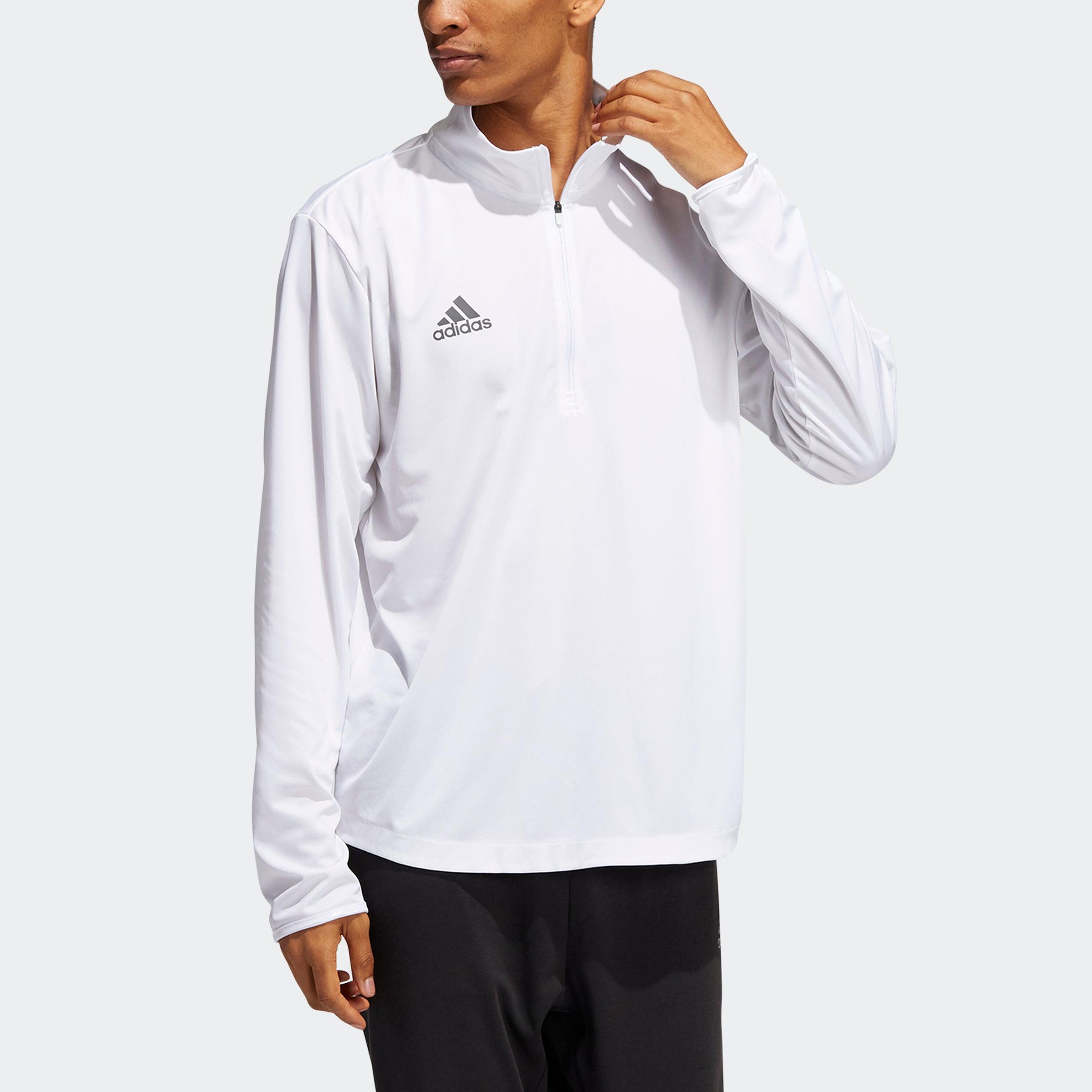 adidas Under The Lights Long Sleeve 1/4 Zip Knit Sweatshirt in White for  Men | Lyst