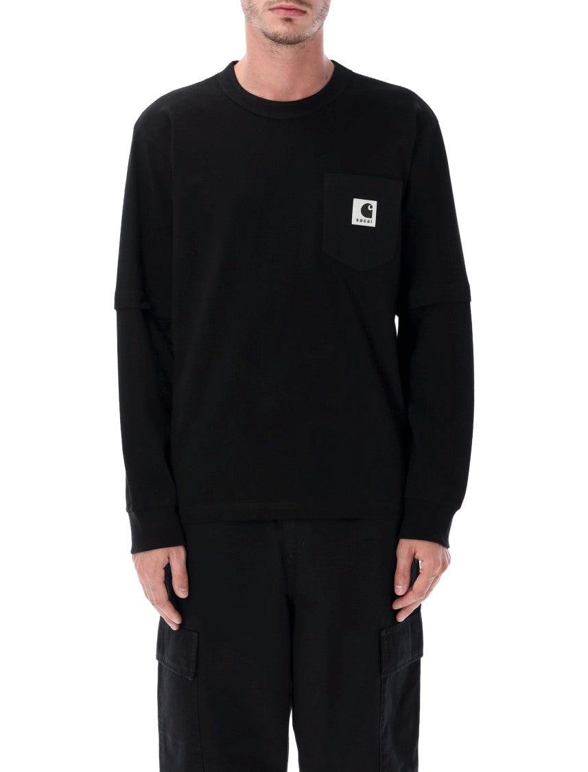 SACAI X CARHARTT WIP Carhartt Wip Ls Tee in Black for Men | Lyst