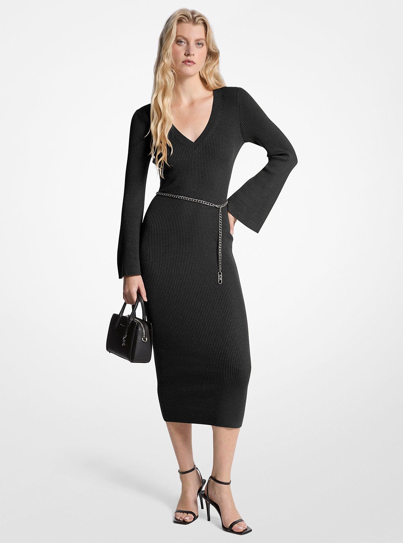 knit tank dresses HAZE KNIT MAXI TANK DRESS | BLACK — THIRD FORM main image 0