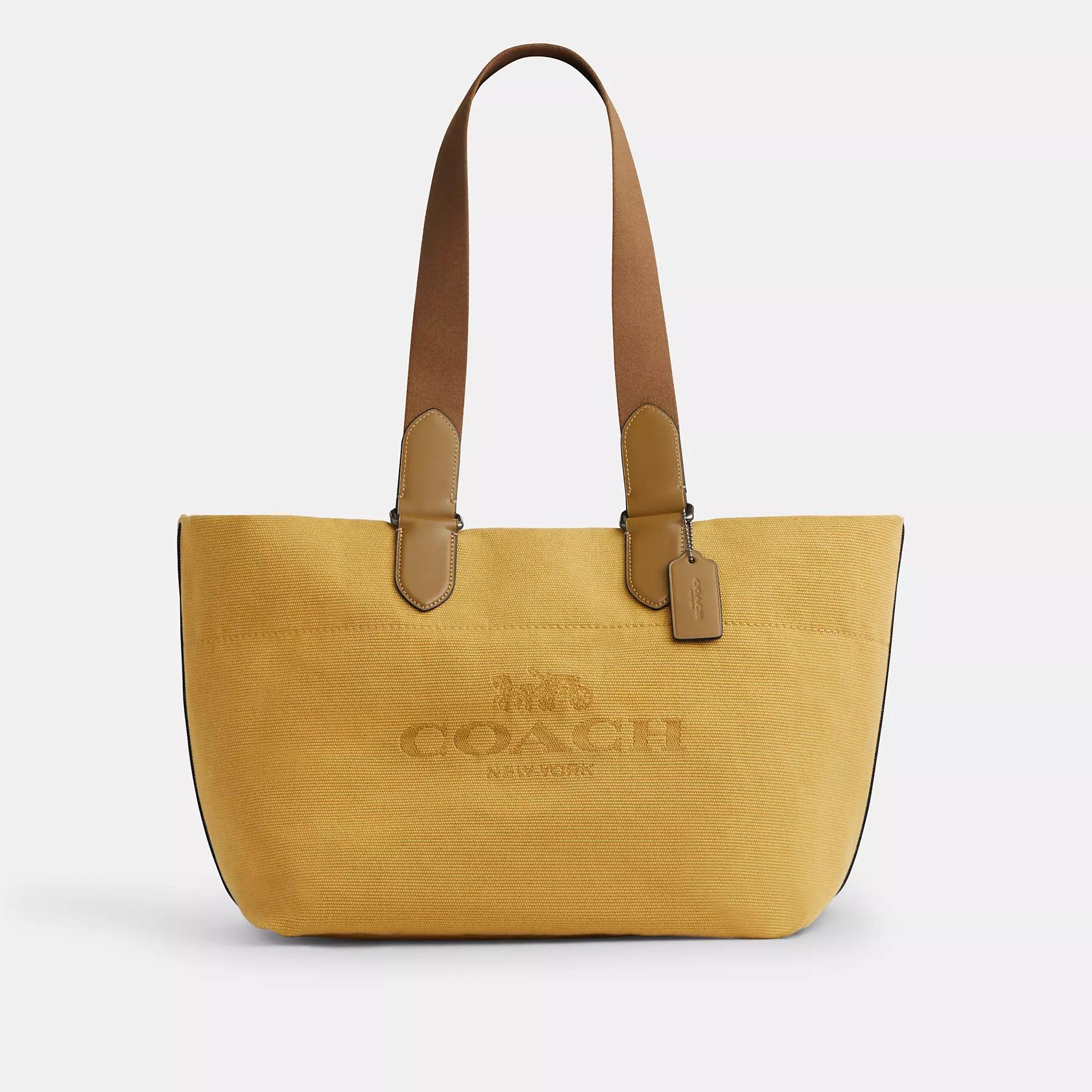 COACH Small Tour Tote Bag in Yellow | Lyst