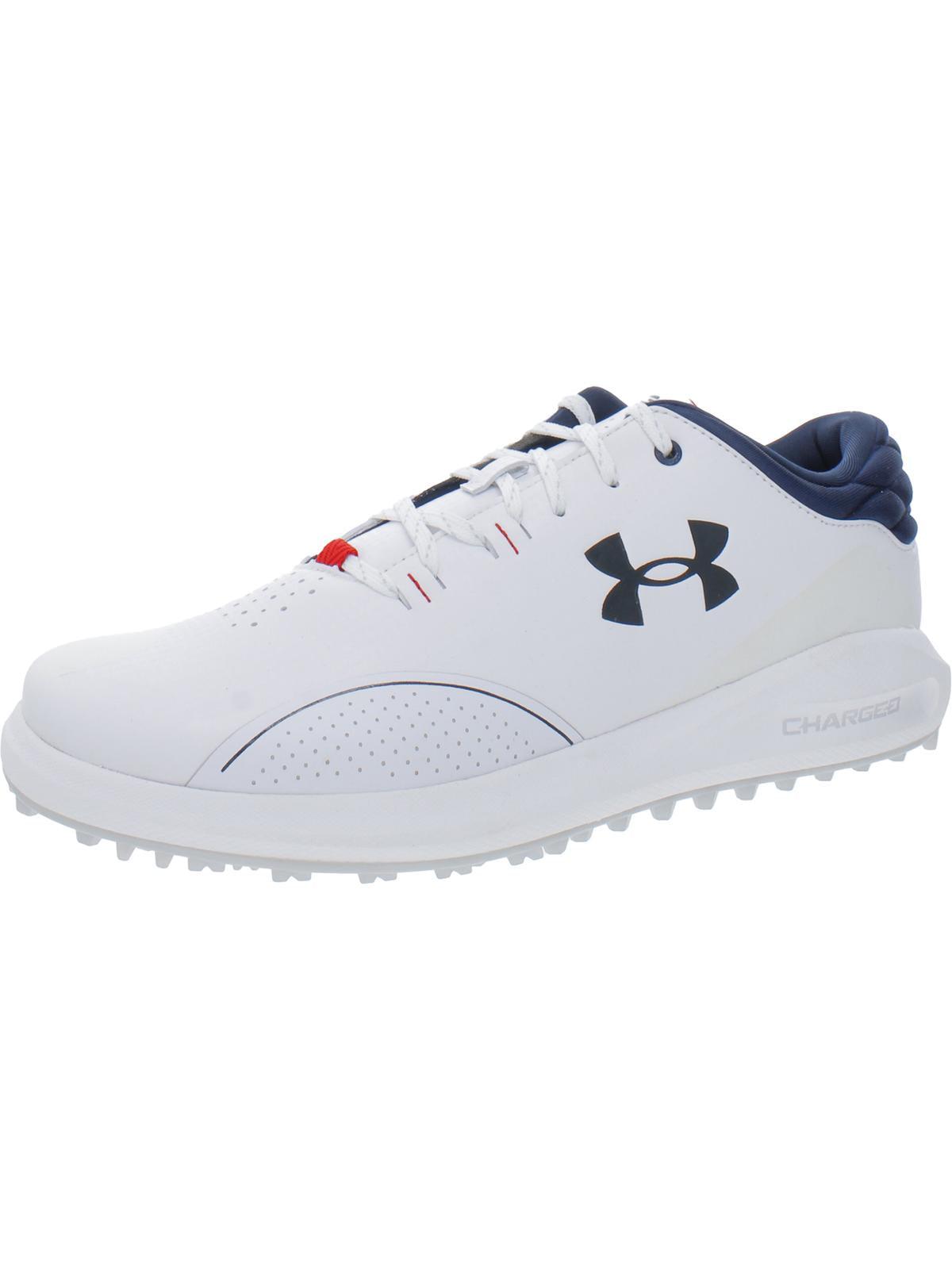 Under Armour Draw Sport Sl Faux Leather Midsole Golf Shoes in White for Men  | Lyst