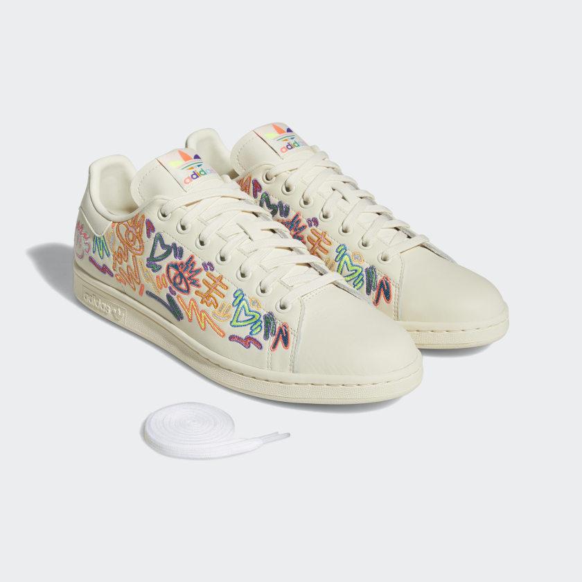 adidas Stan Smith Pride Shoes in White for Men | Lyst