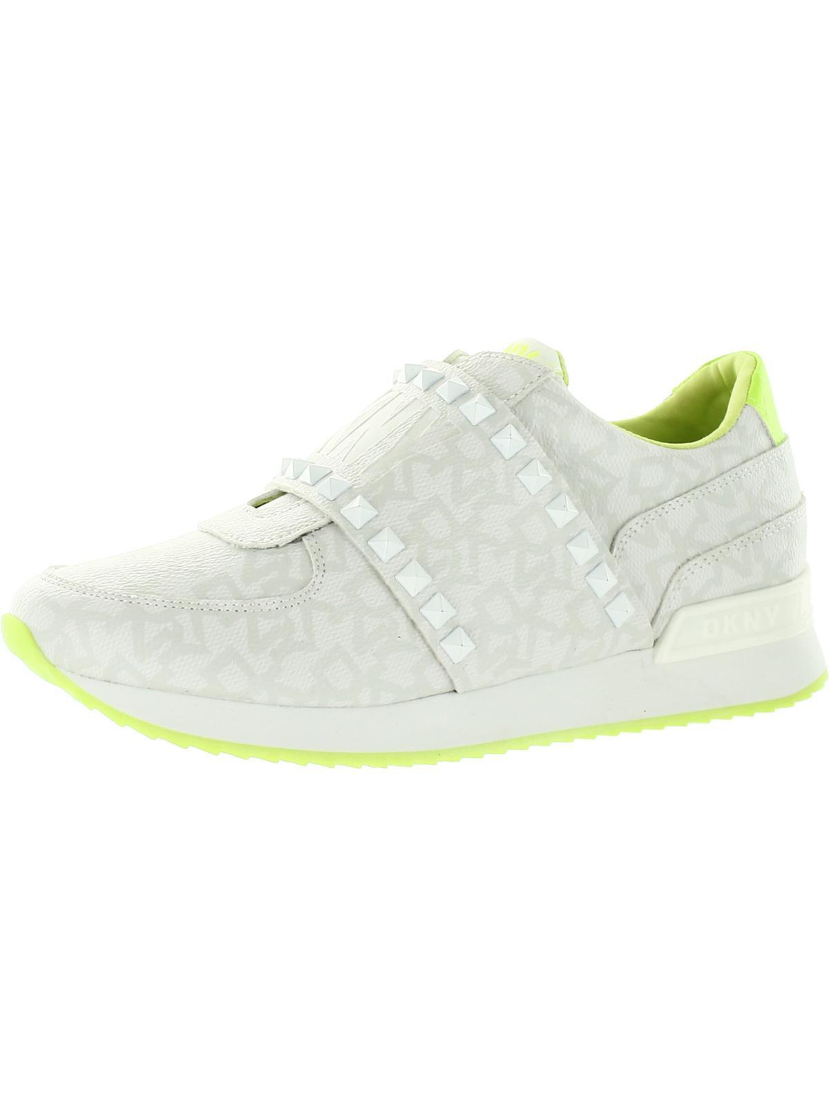 DKNY Marlin Studded Laceless Casual And Fashion Sneakers in White | Lyst