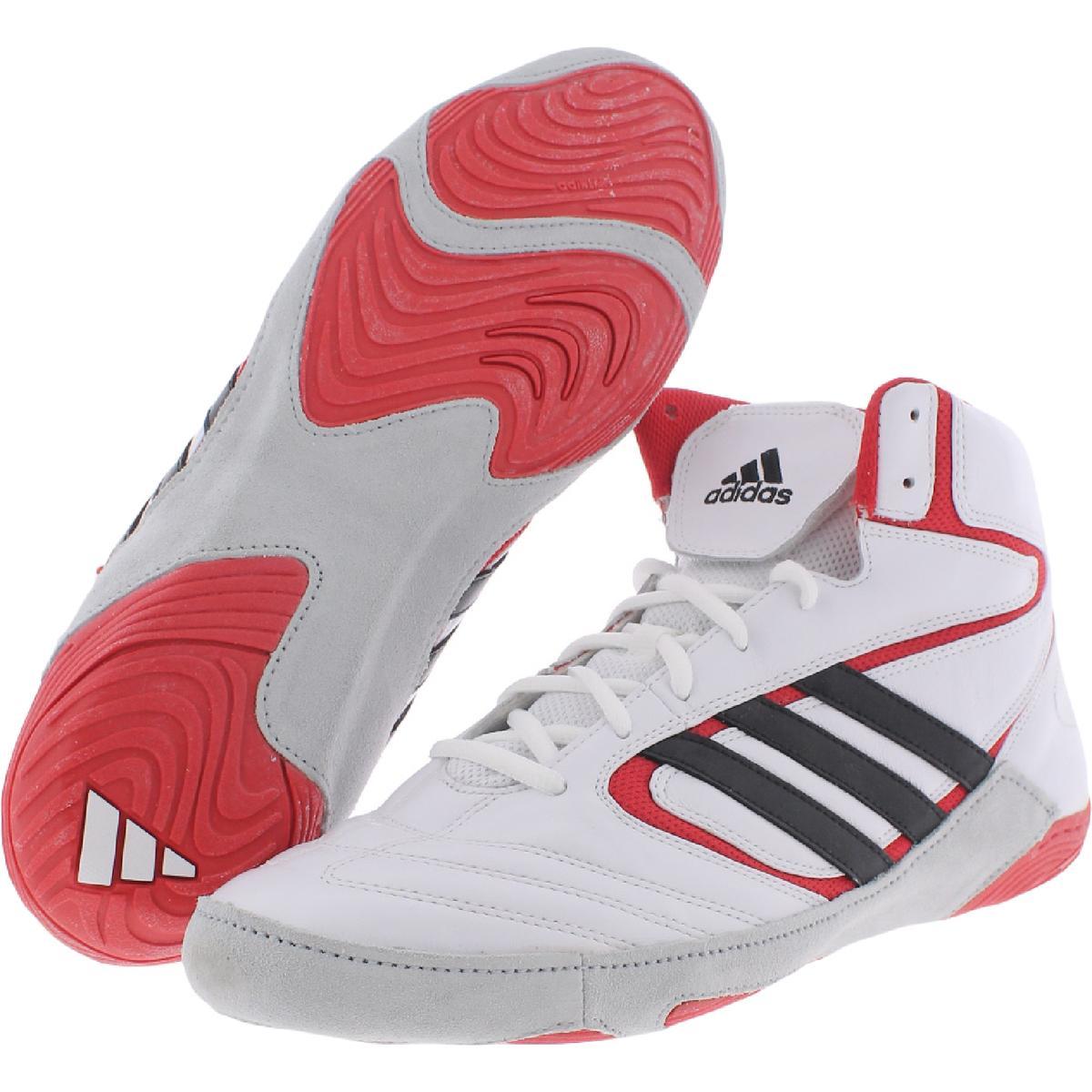 Adidas Shoe Wrestling Mat Wizard 4 Red / White CLEARANCE Sz 4.5