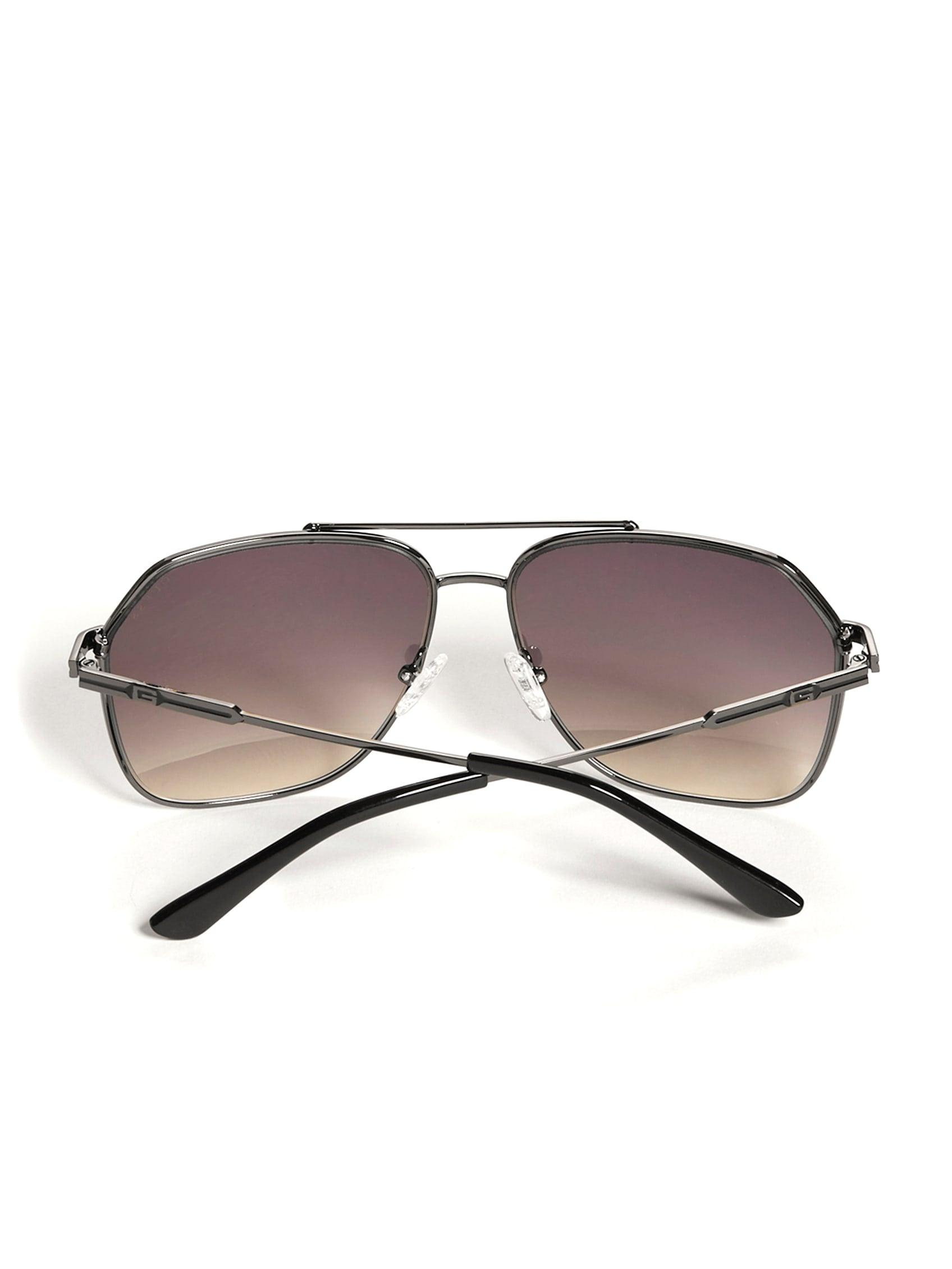 Guess Factory Metal Navigator Sunglasses in Silver (Metallic) for Men | Lyst