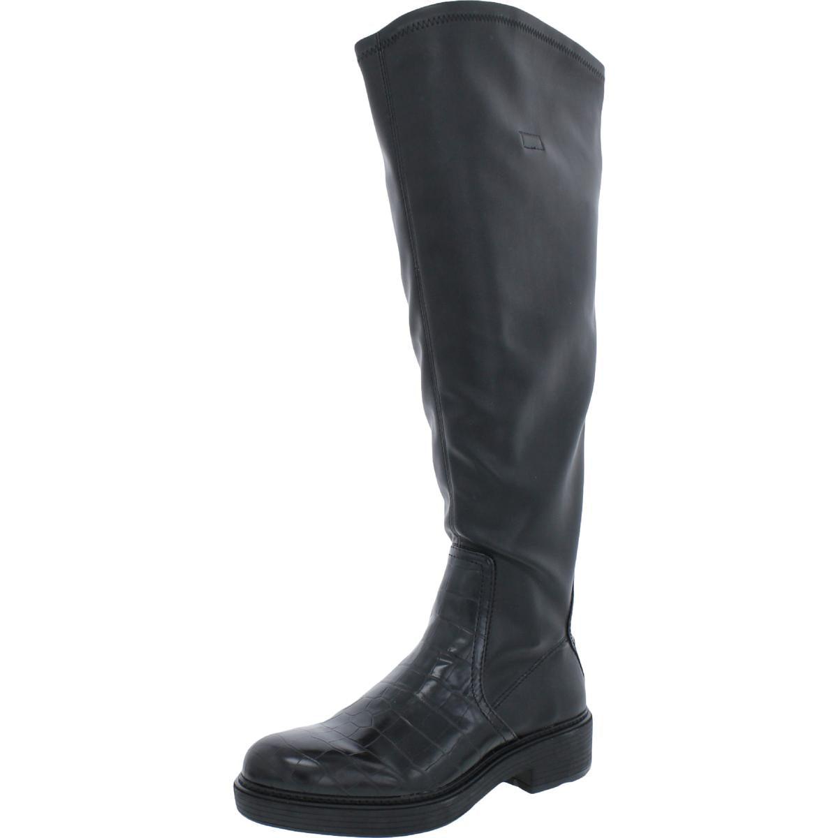 Franco Sarto Women's Hudson Wide Calf Knee High Boot - Equestrian Style, Inside Zip, Breathable Lining