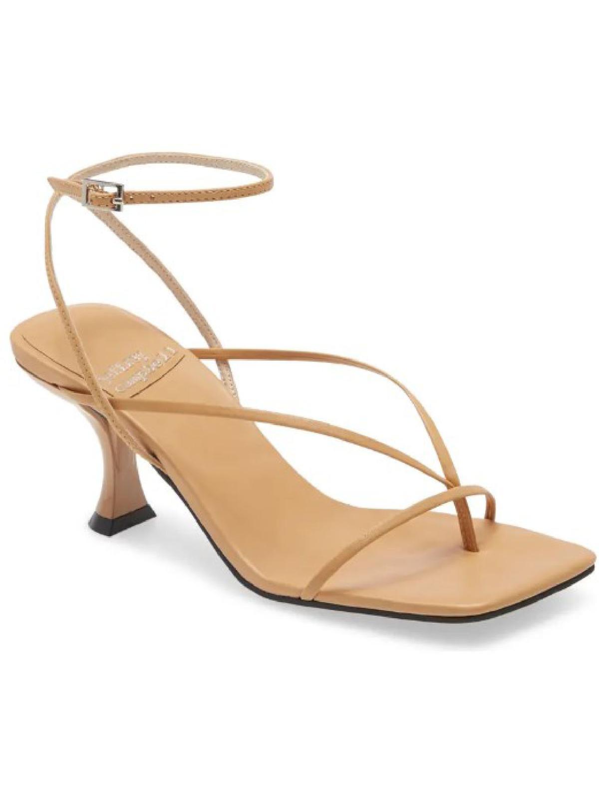 Jeffrey Campbell Fluxx Strappy Thong Kitten Heels in Metallic | Lyst