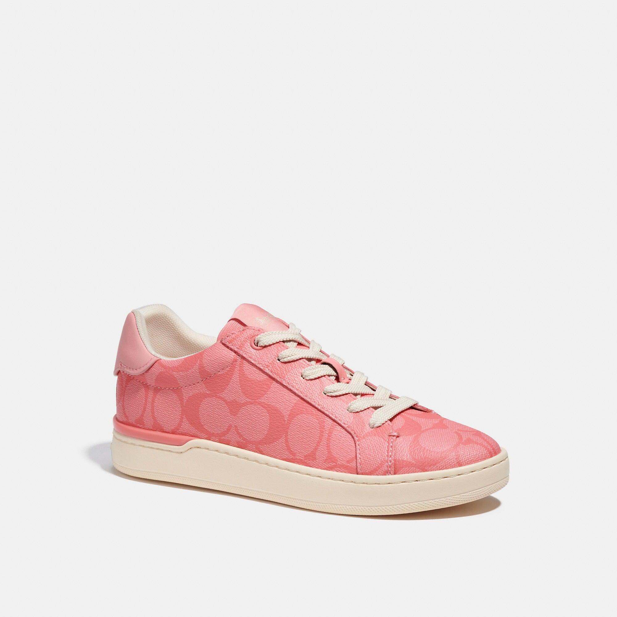 COACH Clip Low Top Sneaker in Pink | Lyst