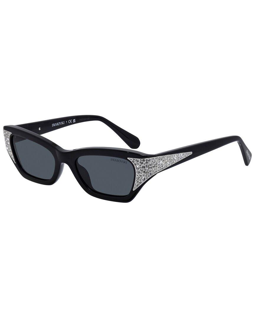 Swarovski Sk6029 50Mm Sunglasses in Black | Lyst display picture 3