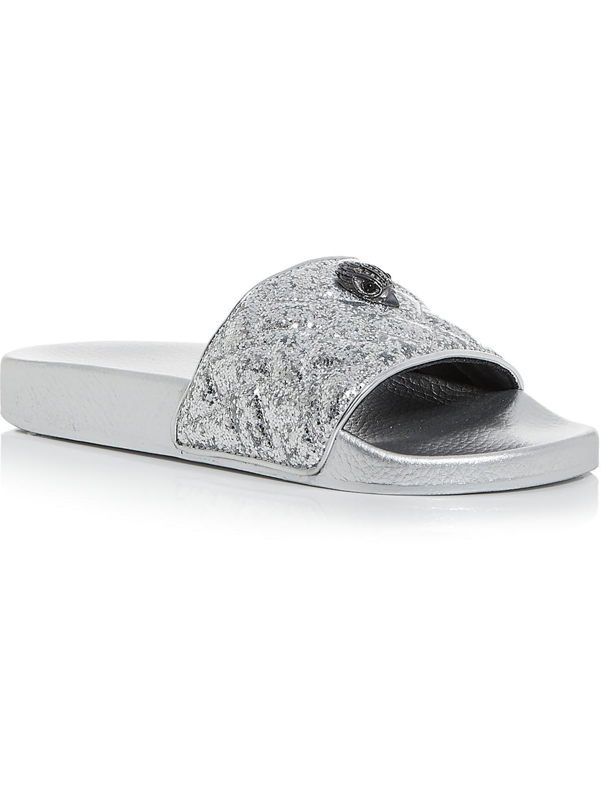 Versace glitter shop slides