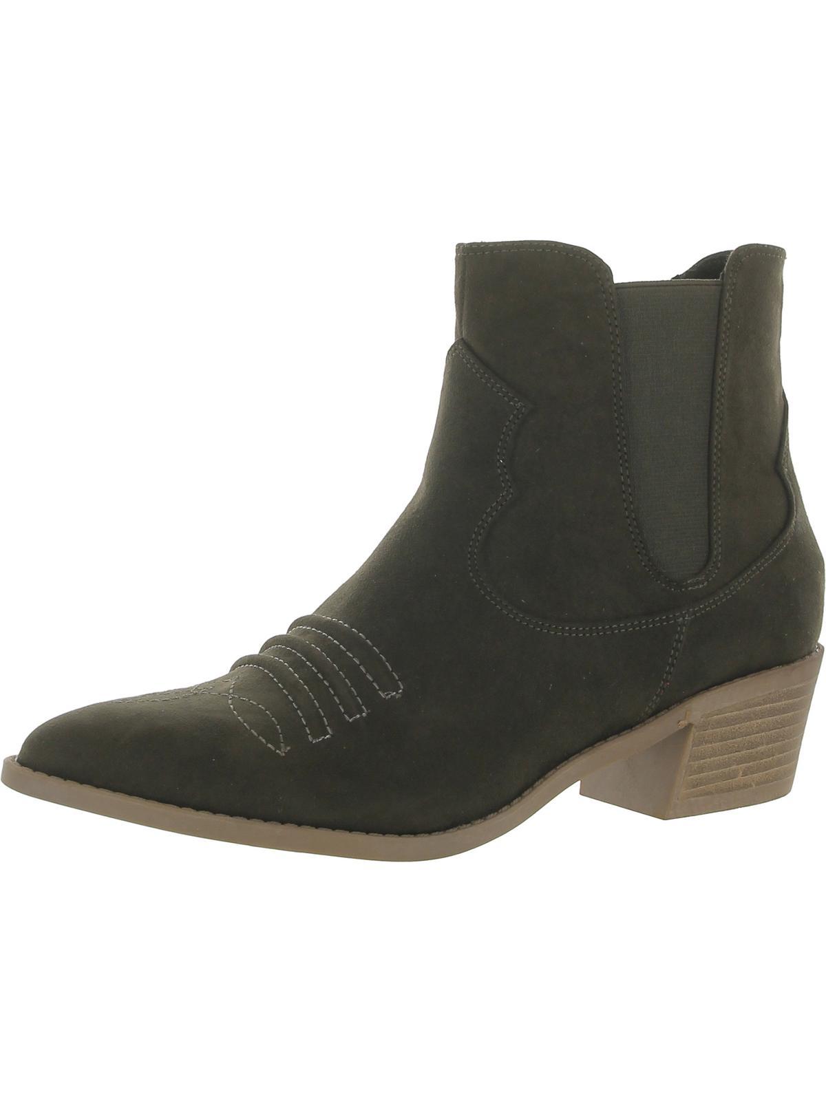 Carlos By Carlos Santana Montana Faux Suede Stacked Cowboy Western Boots Lyst