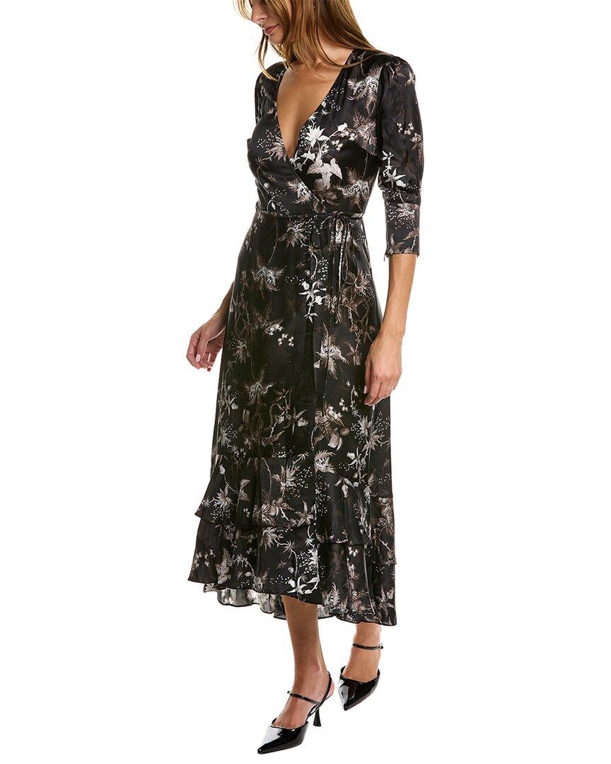 AllSaints Tage Evolution Silk-blend Maxi Dress in Black | Lyst