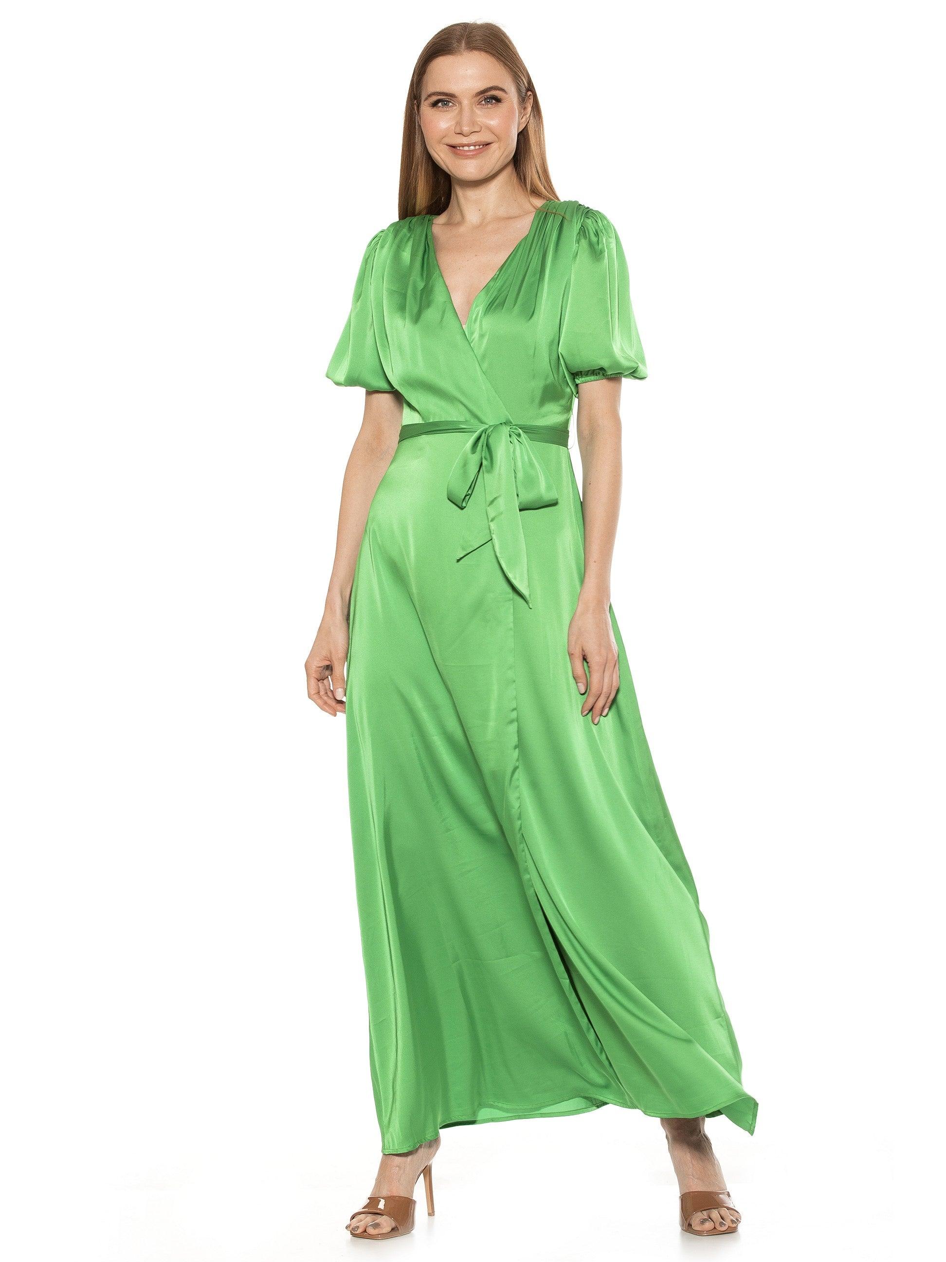 Alexia Admor Mikayla Maxi Dress In Green Lyst 