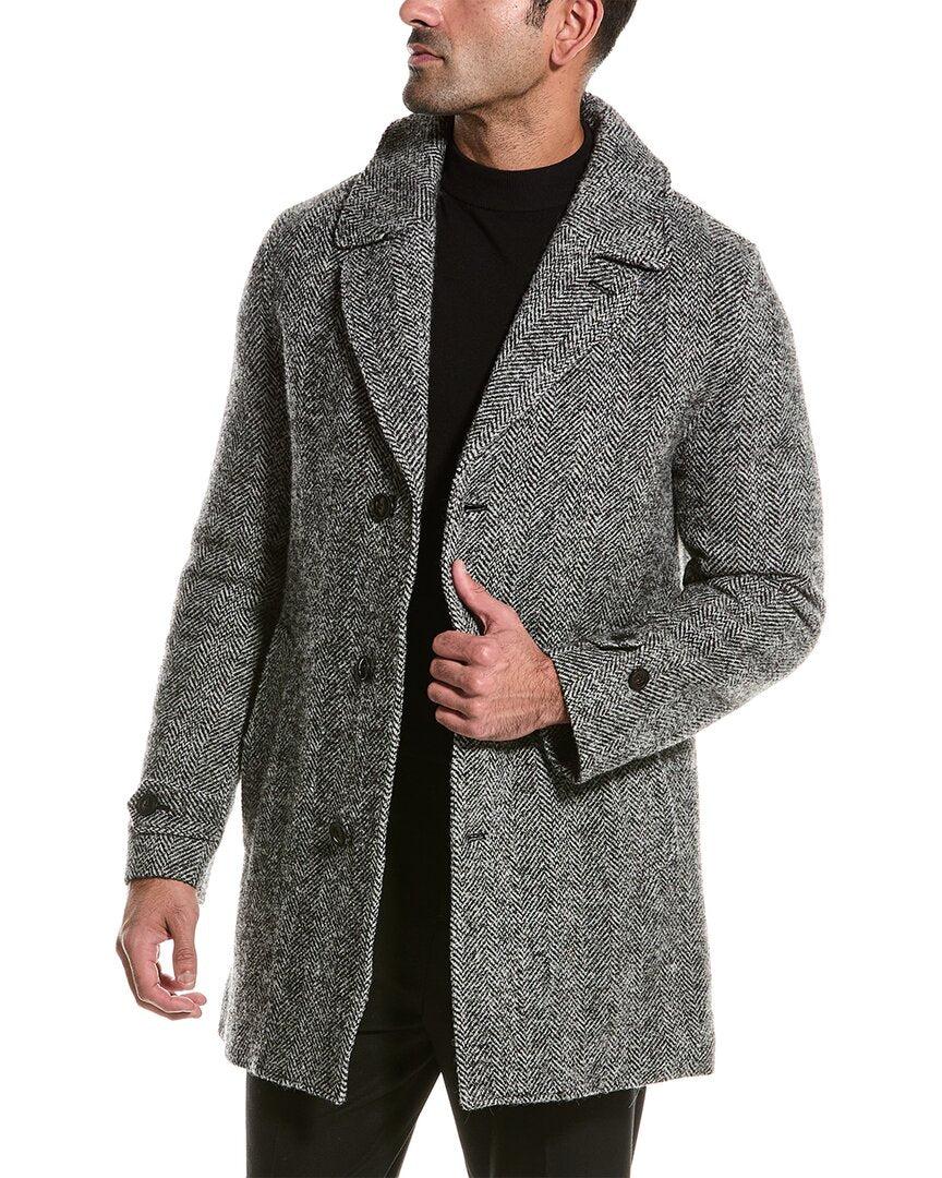 Gray wool car coat hot sale