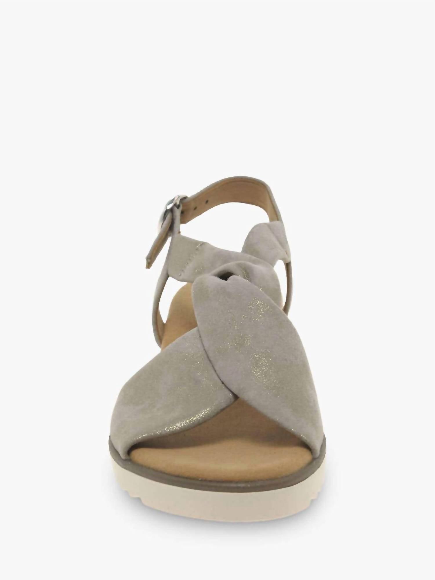 Gabor Caruso Metallic Sandal in Brown | Lyst