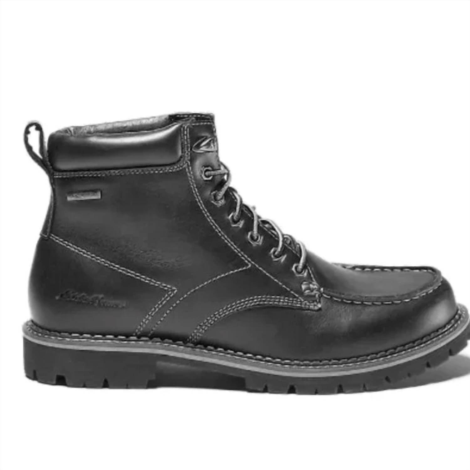 NEW EDDIE BAUER Severson Moc Toe #19 Boots Size 11 Lace-Up Black Comfort Ankle s-l1200.jpg main image 3