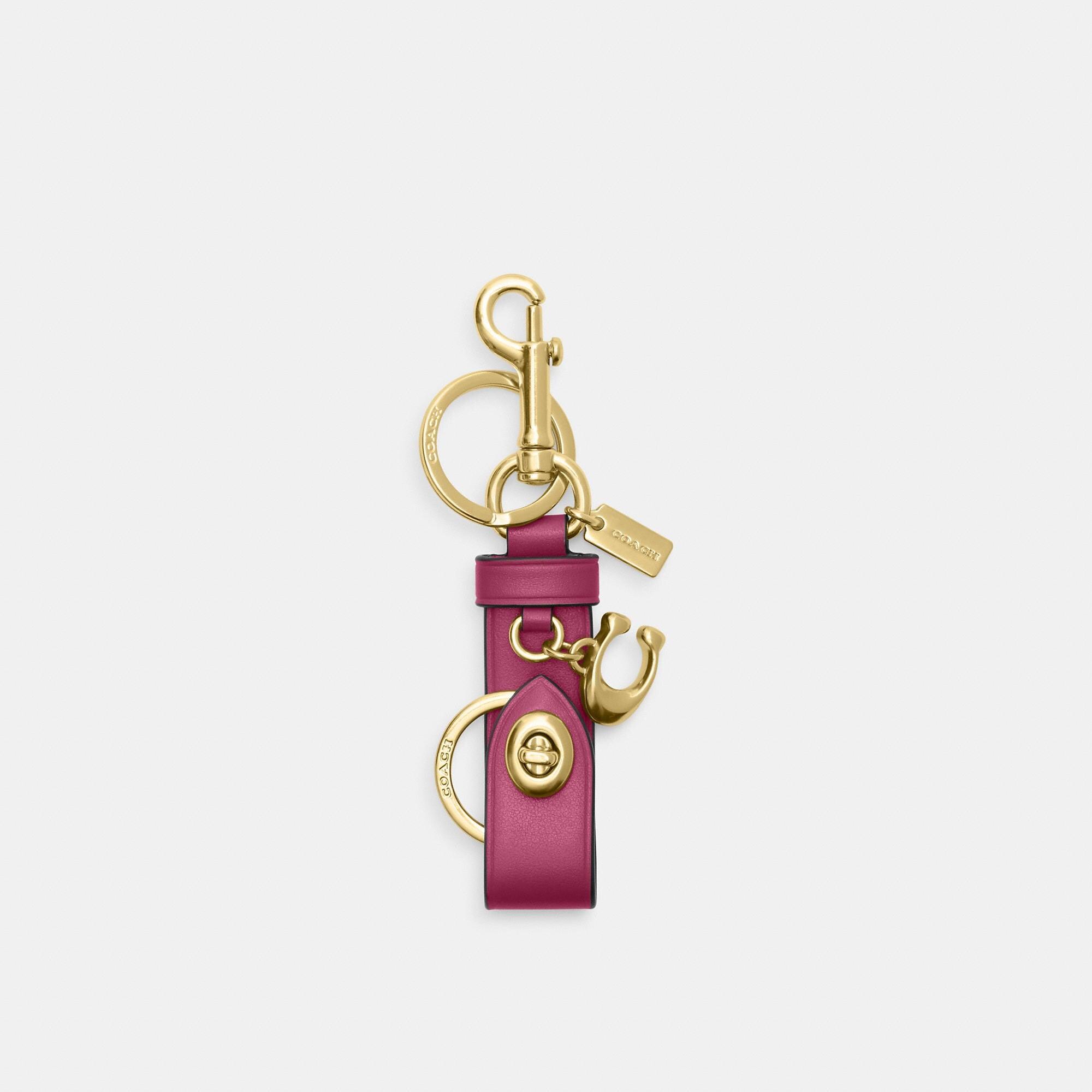 Coach Outlet Trigger Snap Bag Charm in Pink Lyst