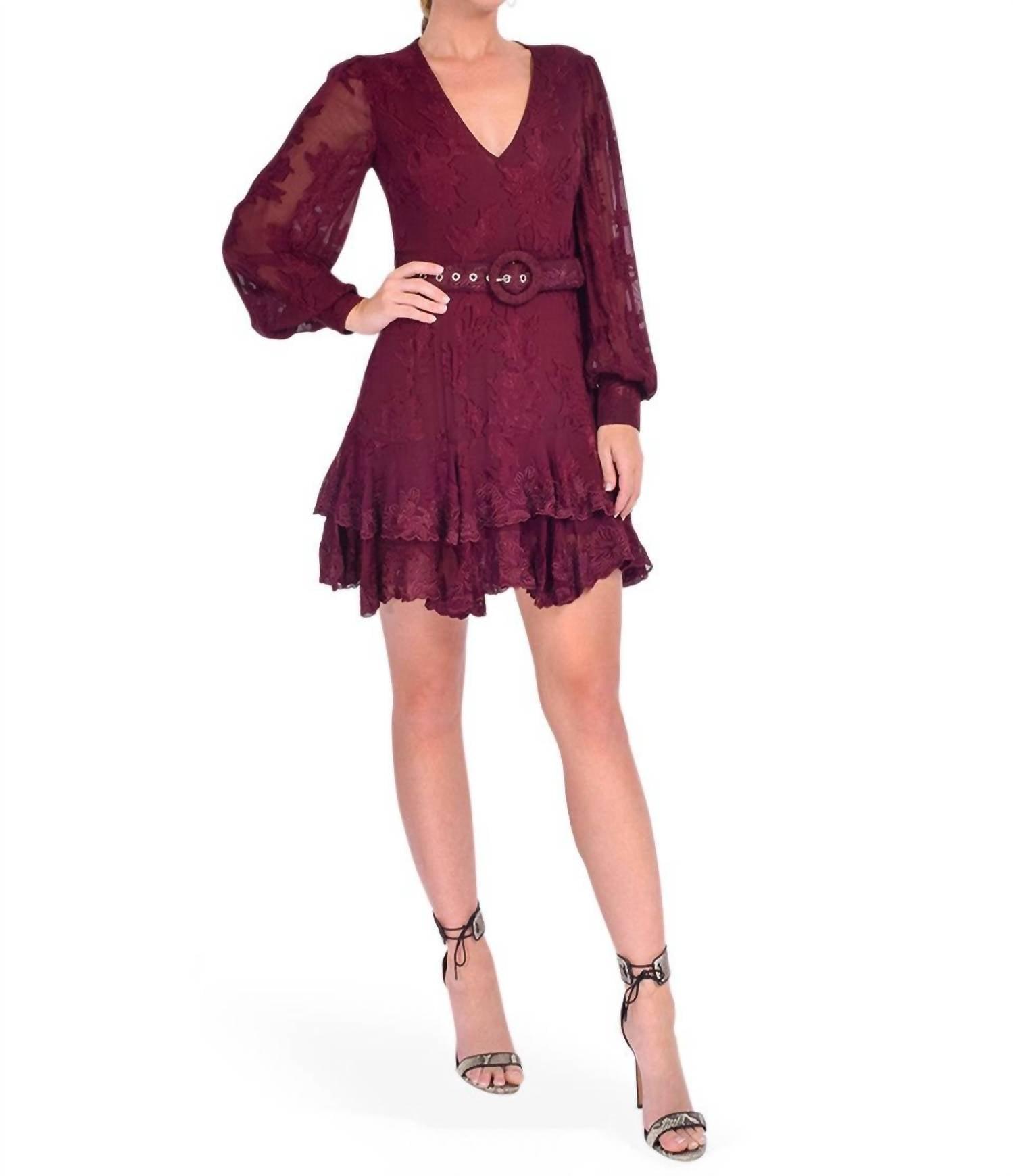 gaia scrunch lace midi dress in forest green Forest Green Midi Dress M