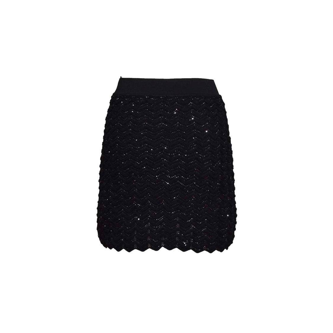 ミニスカート Missoni Black Sequined Viscose Skirt Missoni Sequined Viscose Skirt in Black | Lyst