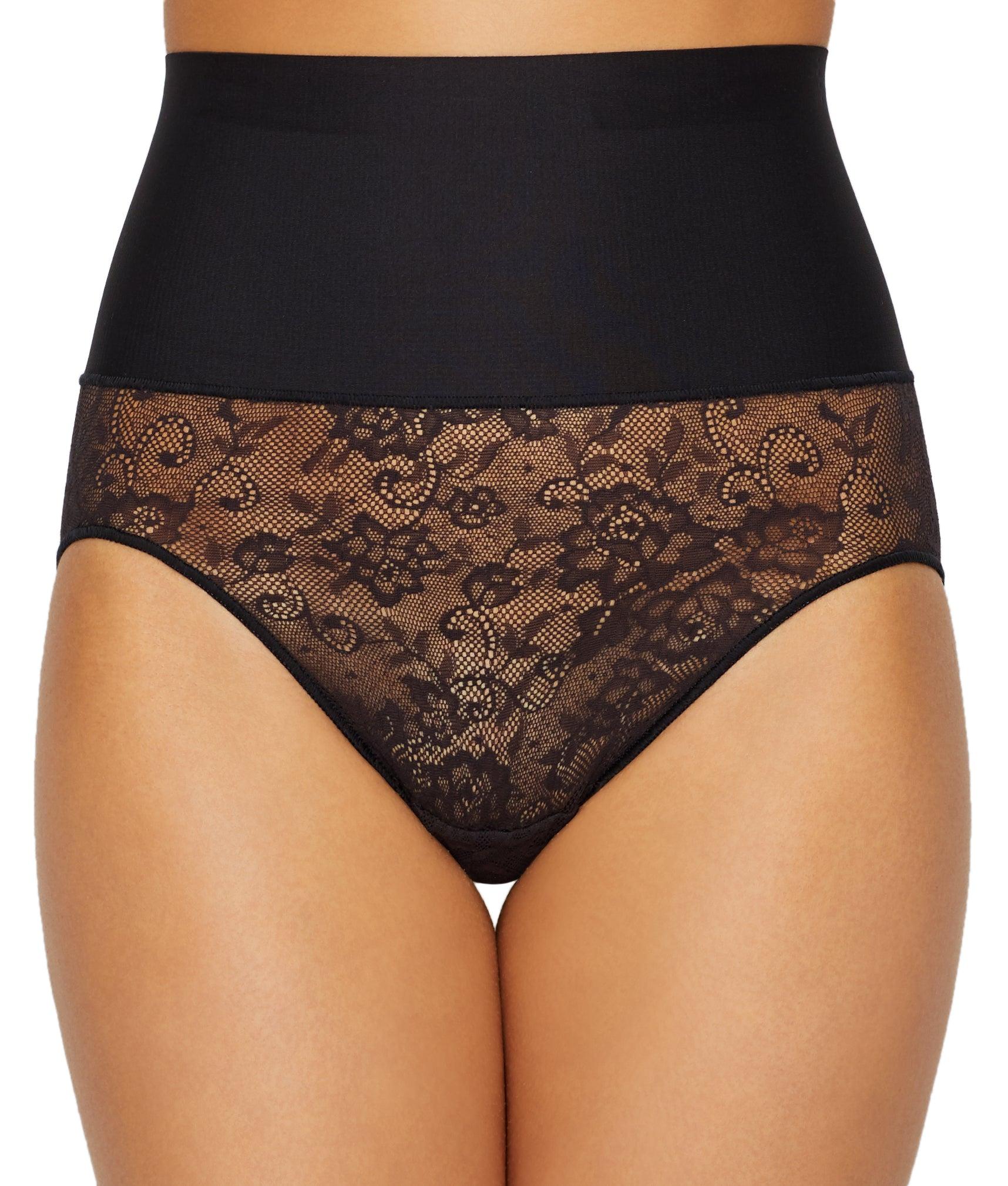 Maidenform Tame Your Tummy Lace Brief in Black