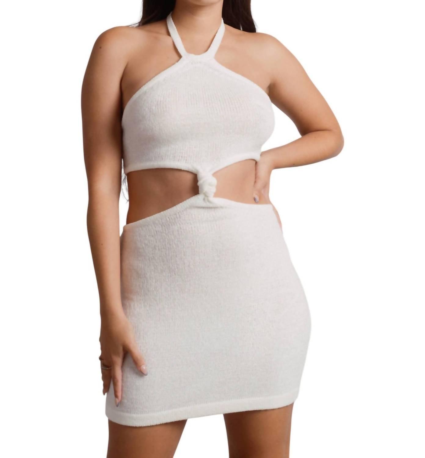 beige botany dresses Beige Botany Riviera Mini Dress in White
