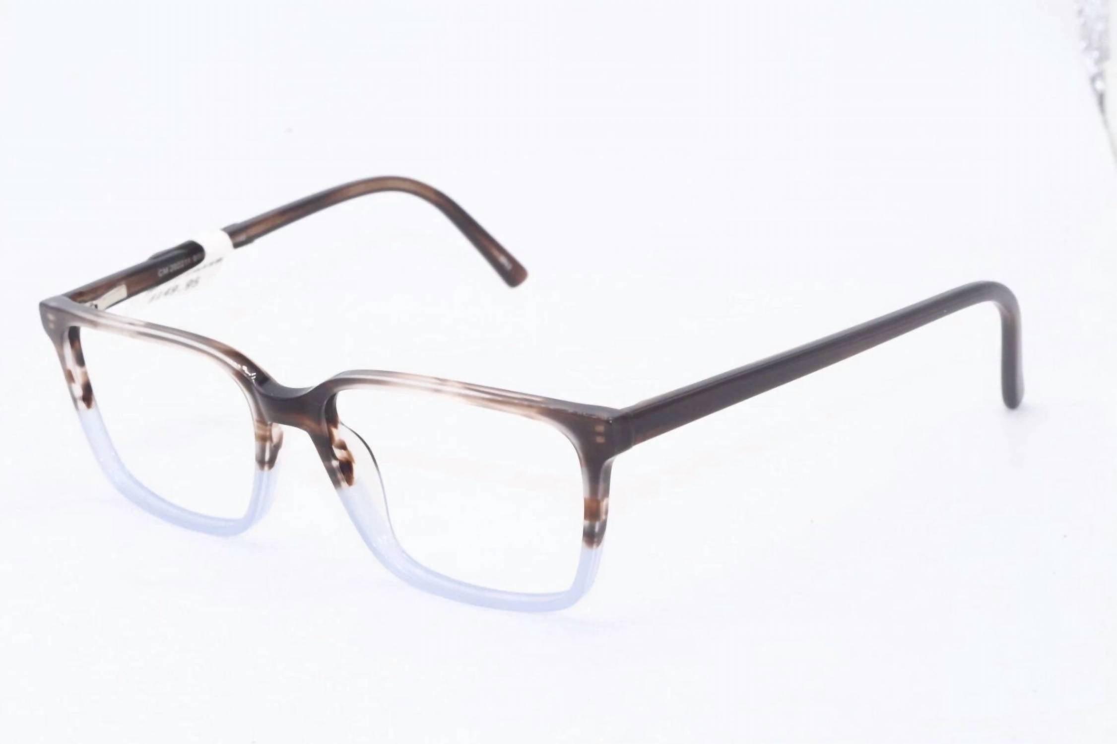 NEW CHELSEA MORGAN women\'s cm20201 cat eye eyeglasses in clear silver Chelsea Morgan CM20214 BLUE Eyeglasses Frames Black acetate  main image 2