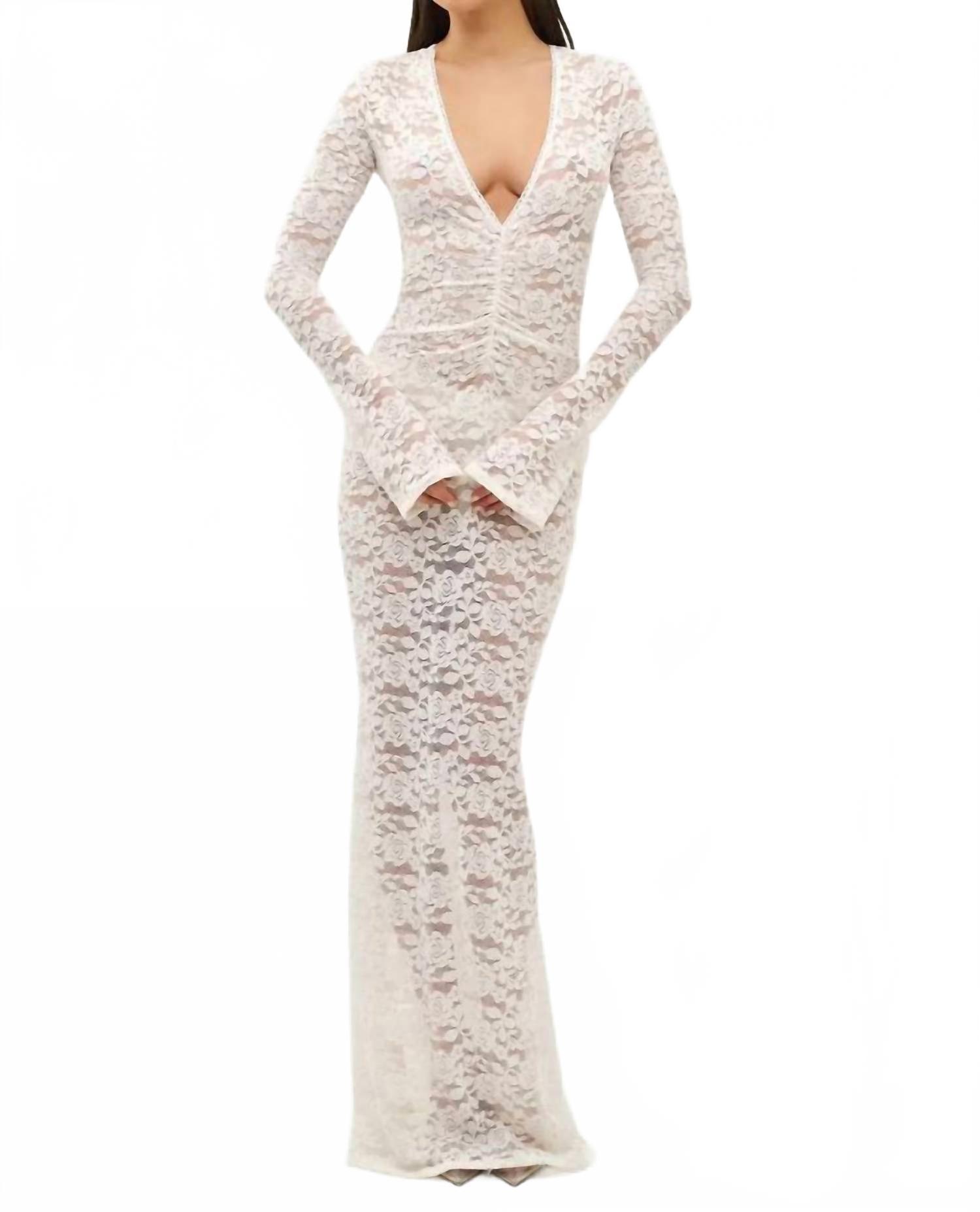 Bananhot Tyler Maxi Dress in White | Lyst