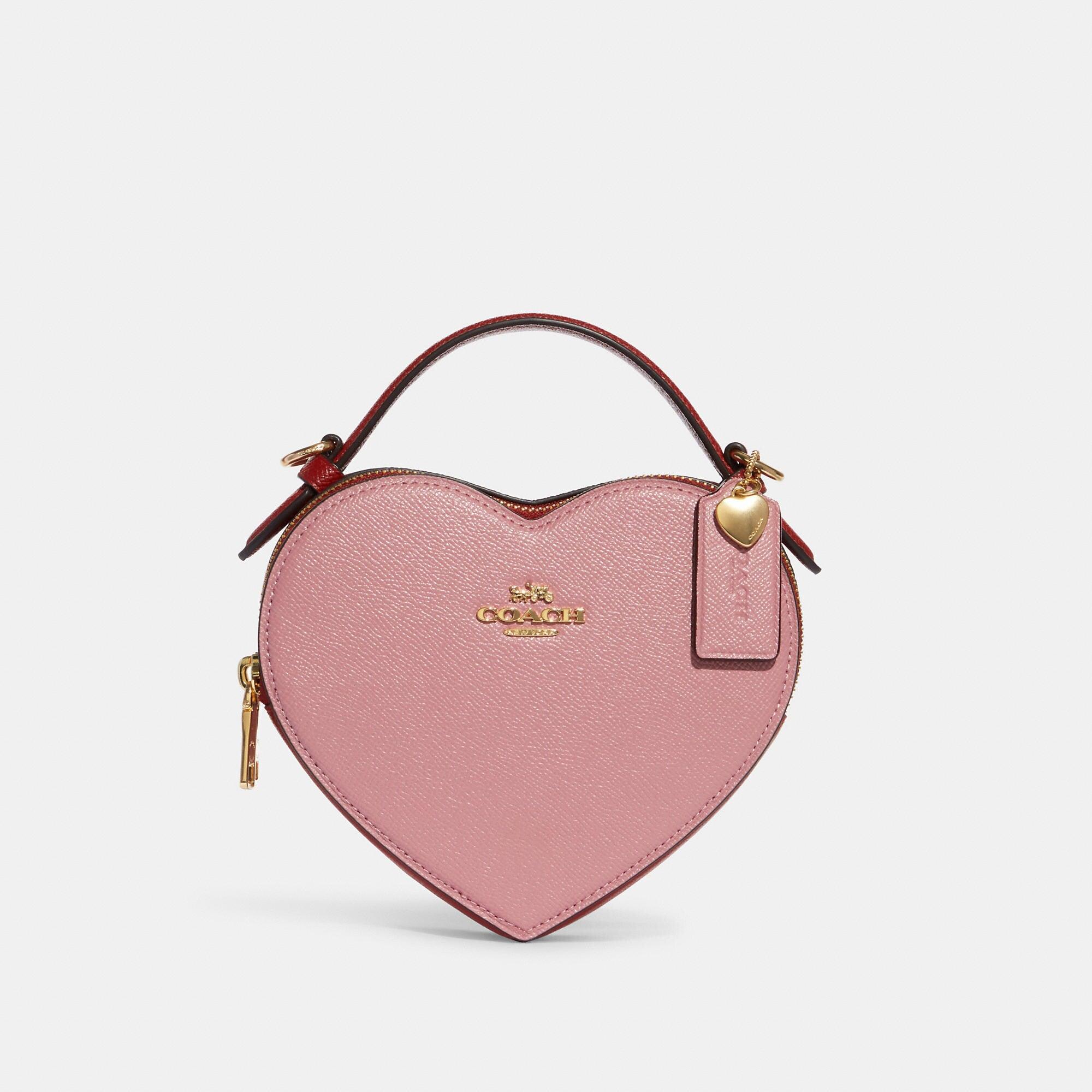 Coach Outlet Coach Heart Crossbody In Colorblock in Pink