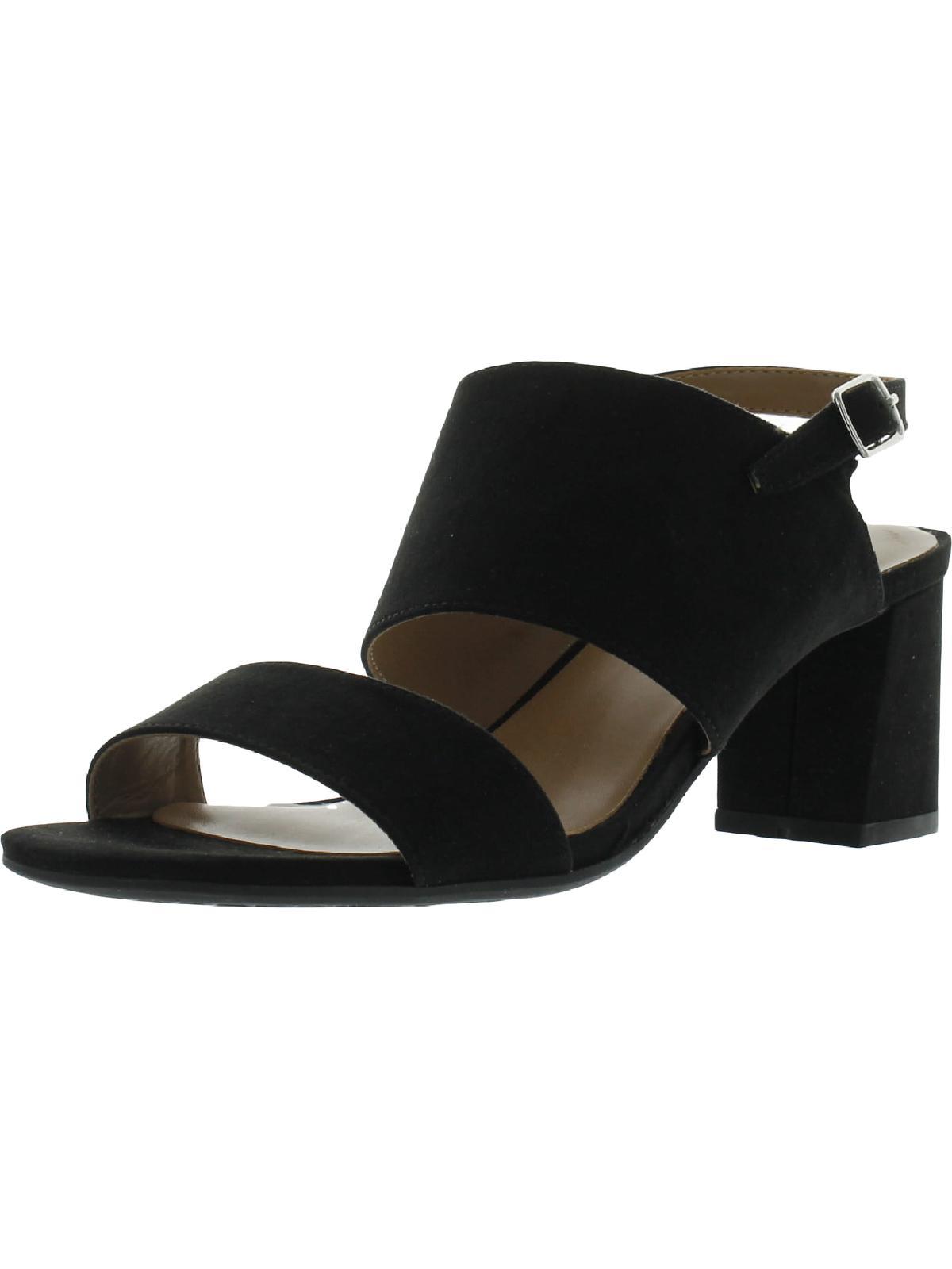 Aerosoles Emmex Open Toe Ankle Strap Heels in Black Lyst