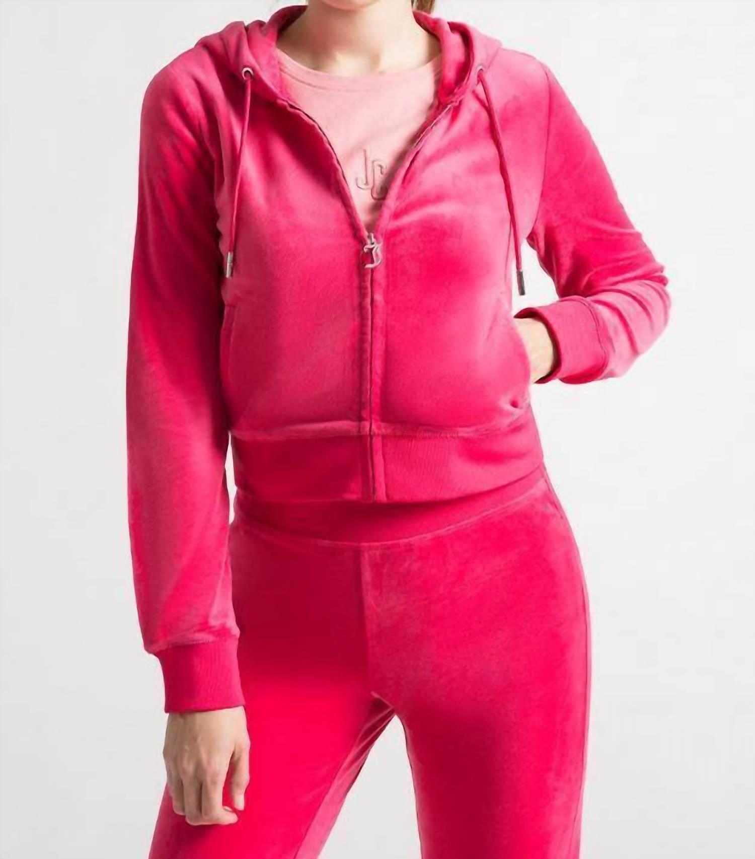 Juicy Couture Og Bling Hoodie In Vixen Pink